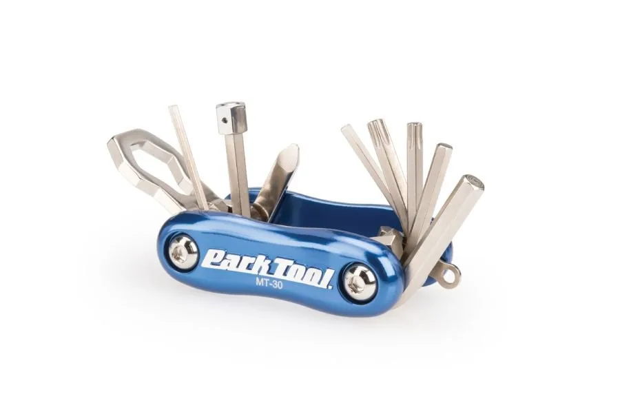 Mountain bike-specific multi-tool on a white background.