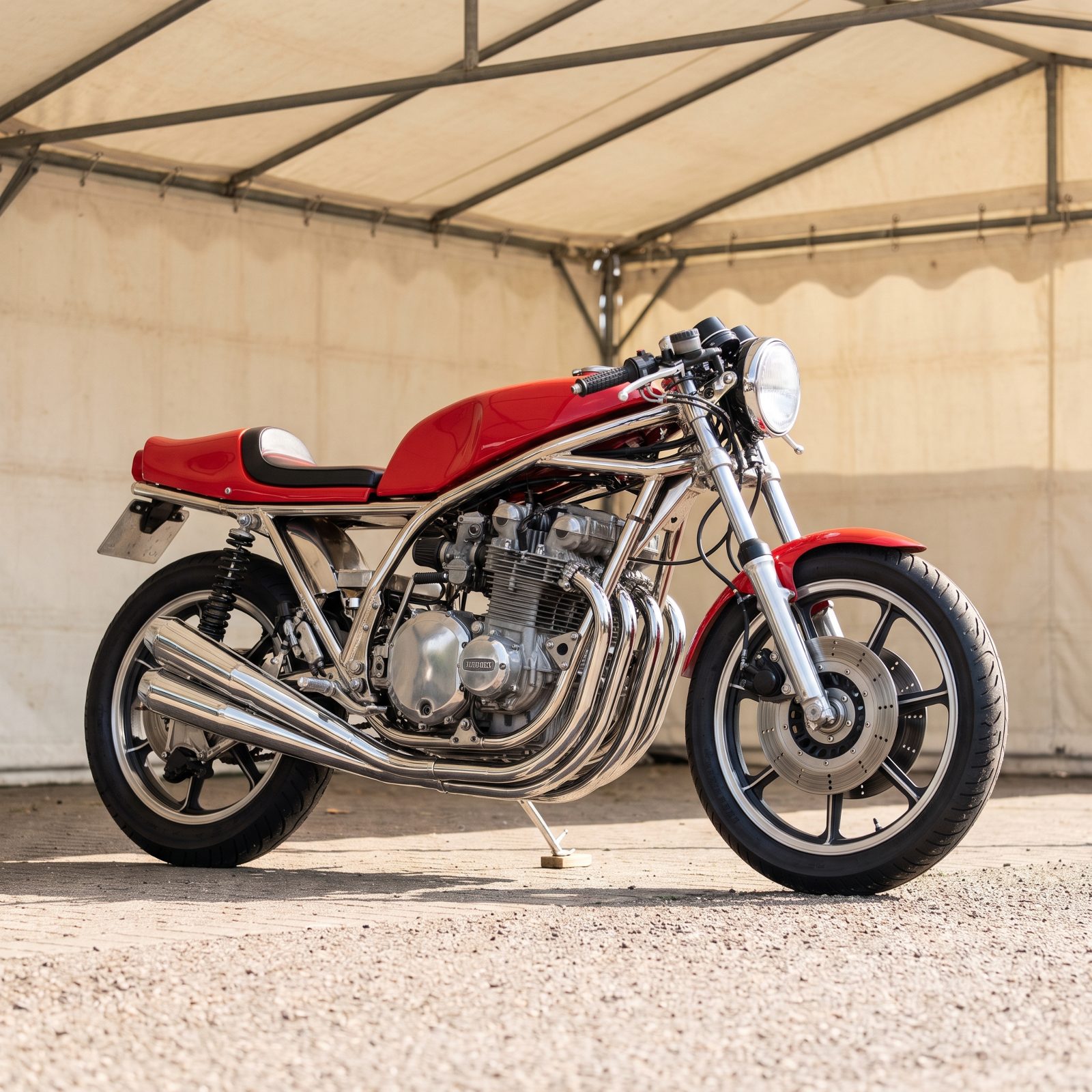 1974 Rickman CR900 Kawasaki: Nickel-Plated Chassis, Z1 Muscle