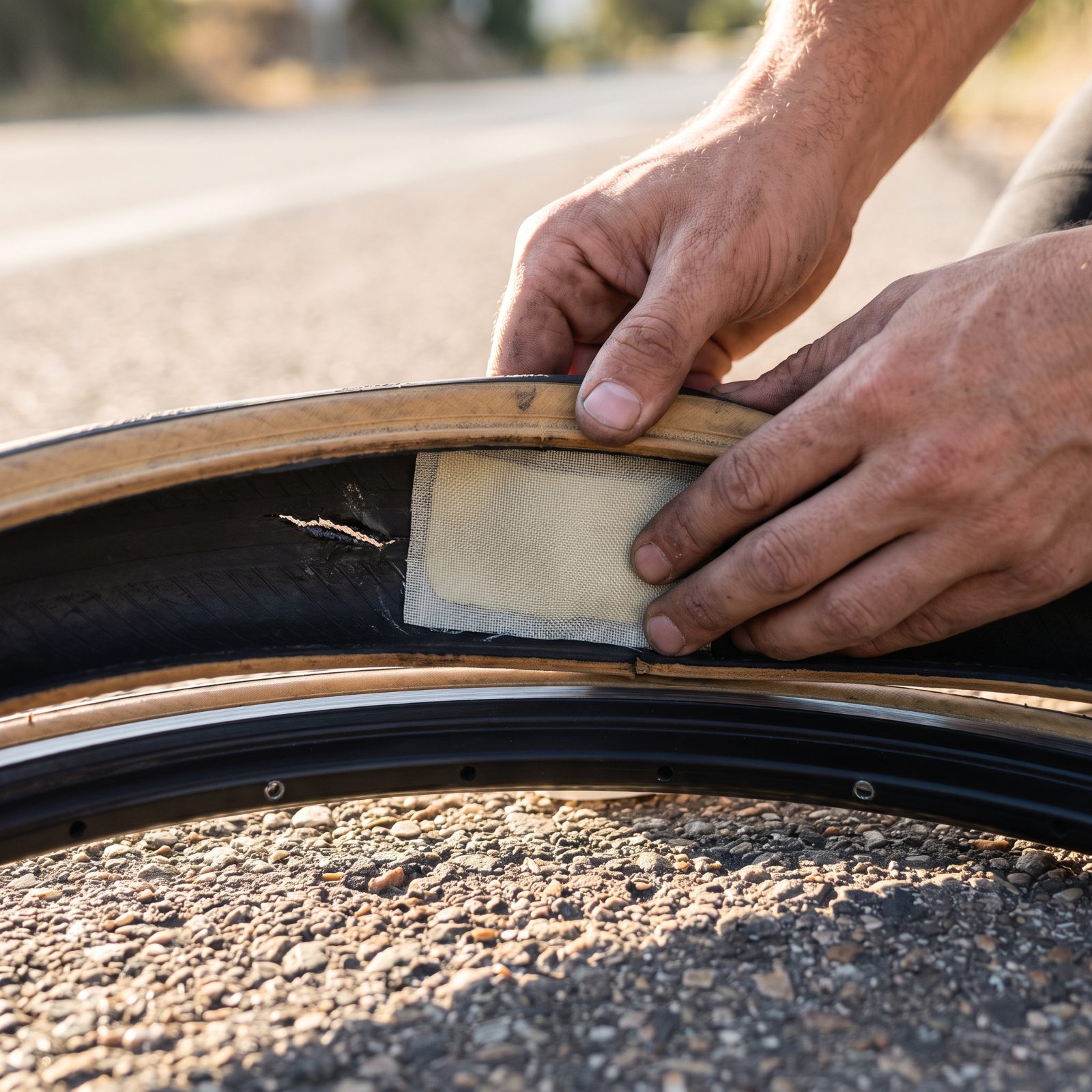 Adhesive Tire Boots That Rescue a Slashed Casing