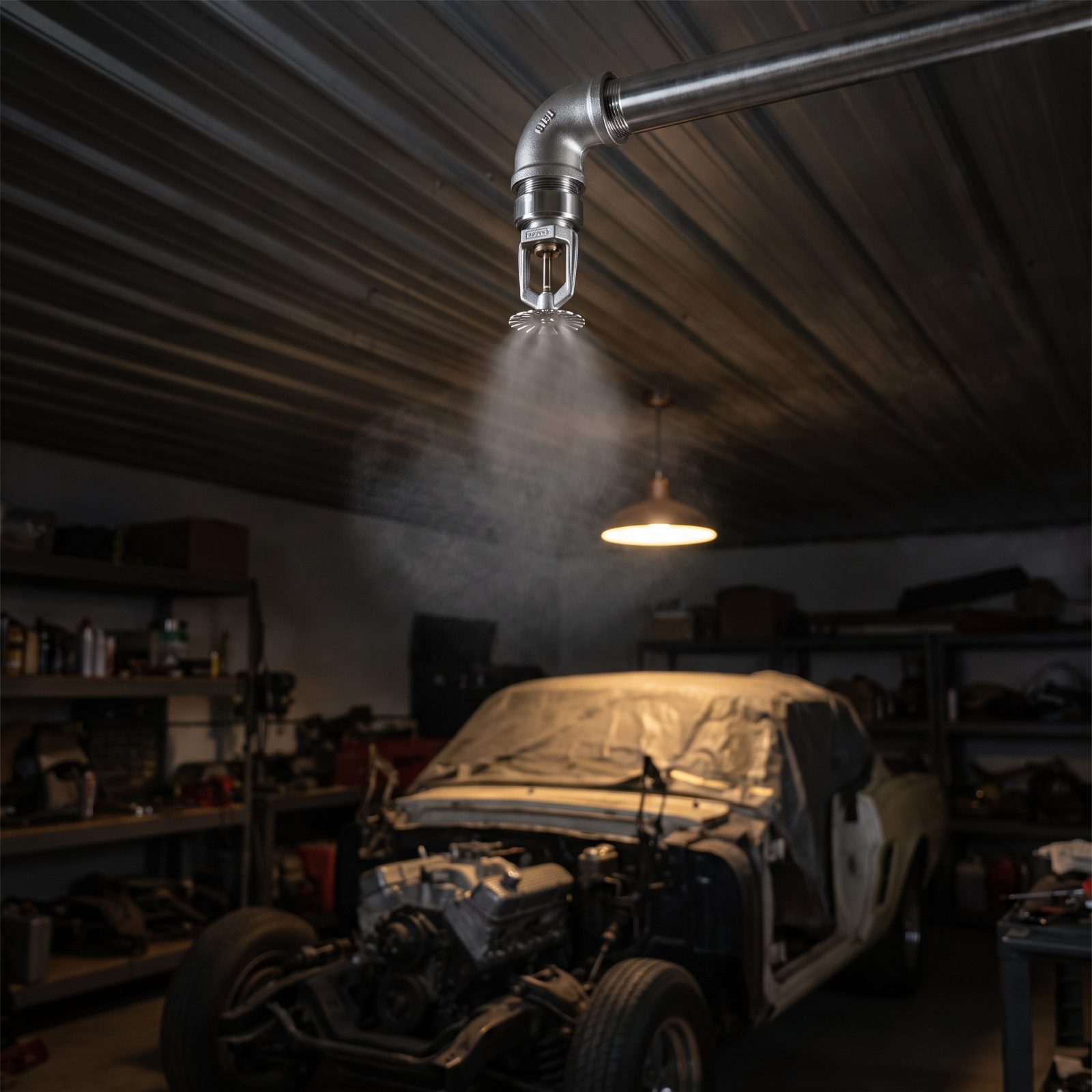 An Automatic Garage Fire-Suppression System