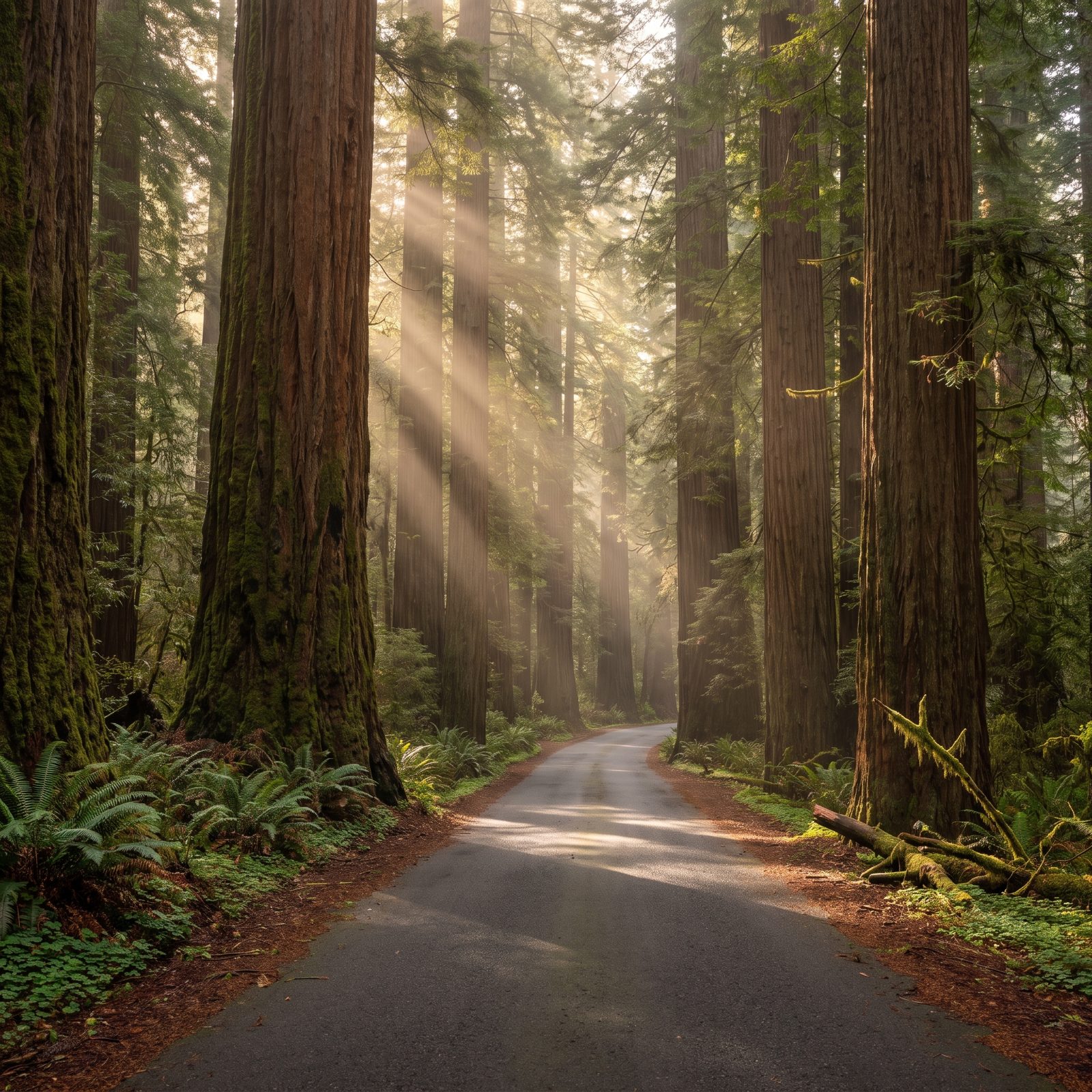 Avenue of the Giants Through California's Ancient Redwoods