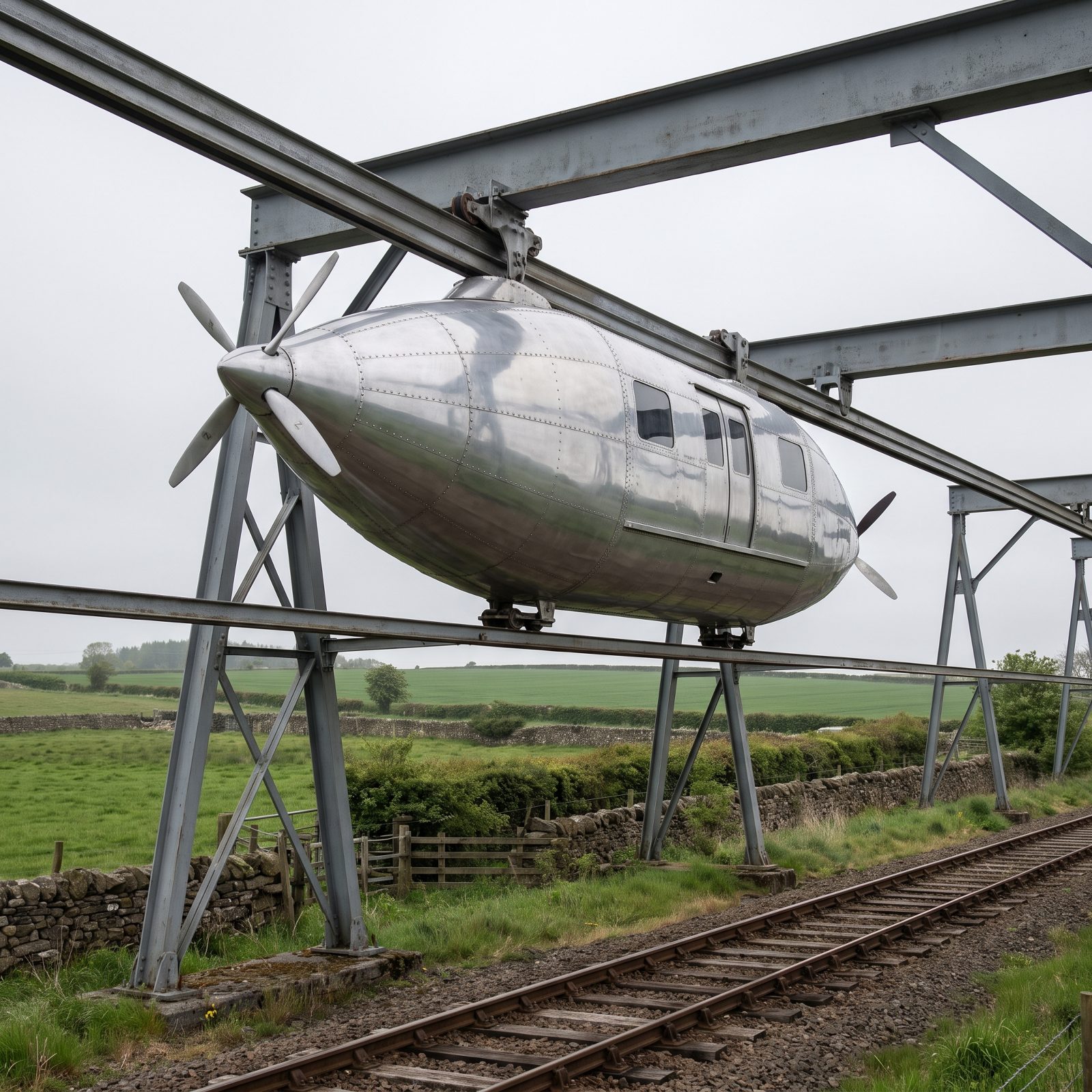 The Bennie Railplane Suspended a Streamlined Car Above Existing Tracks