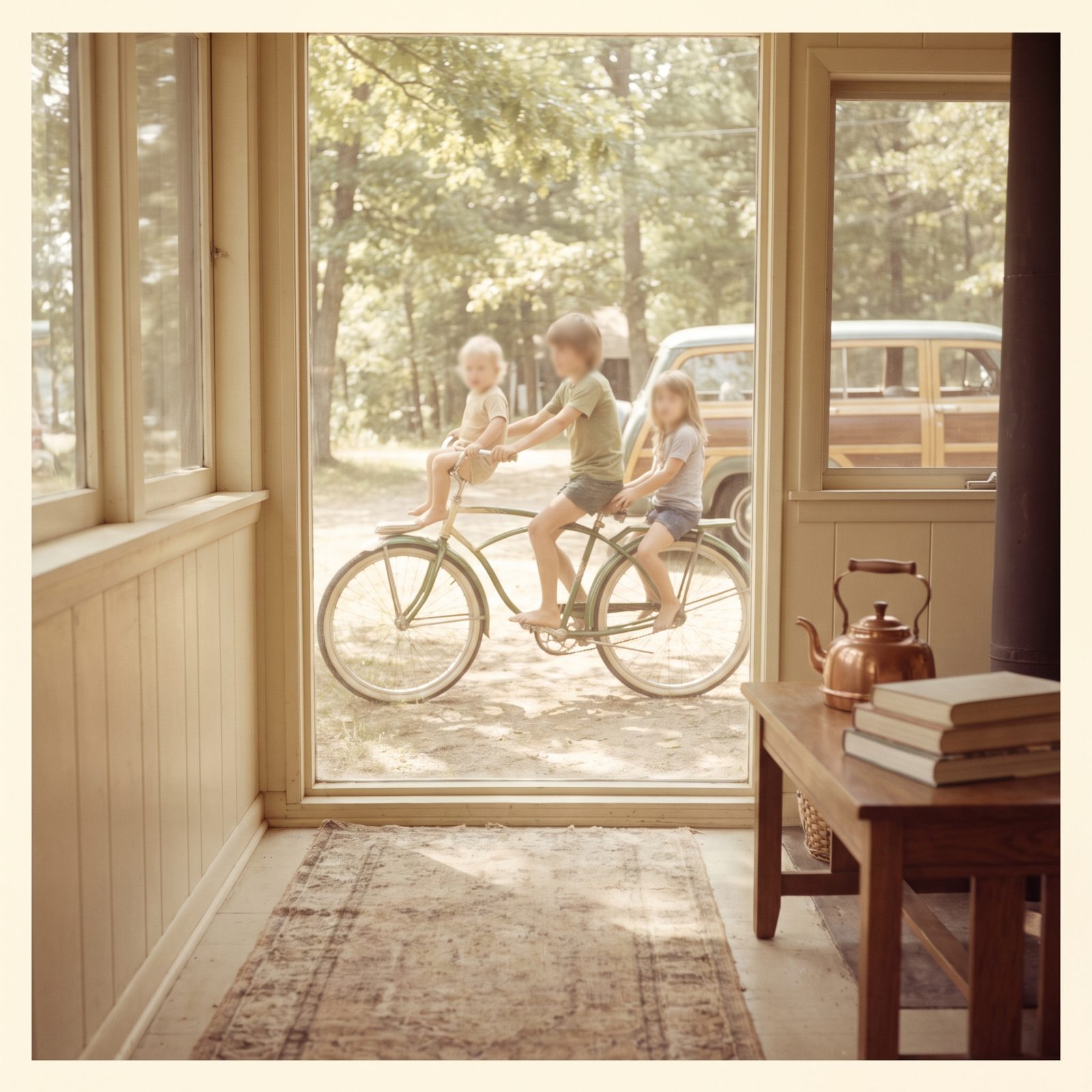 Bicycle Handlebars, Top Tubes, and Rear Racks Used as Passenger Seats