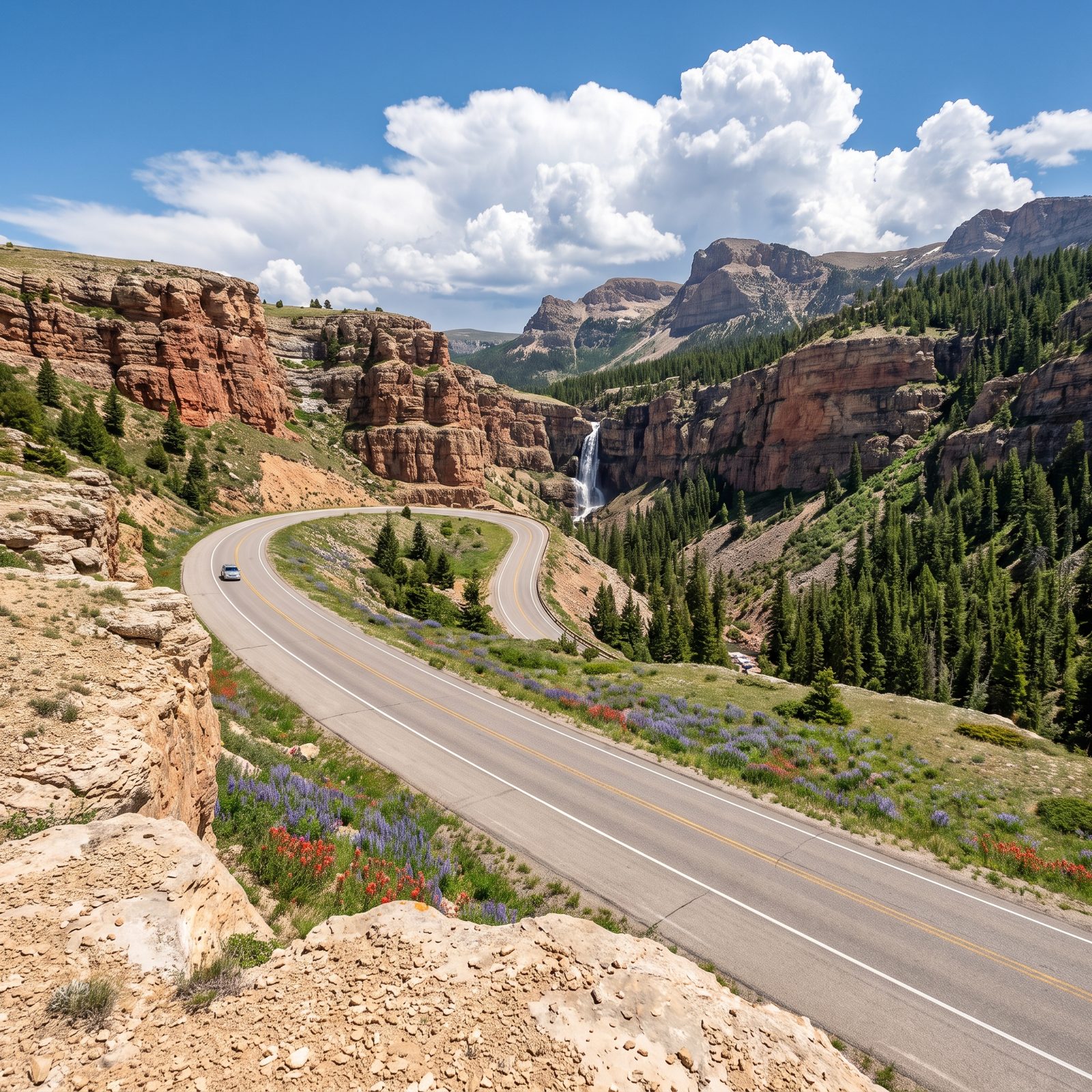 Bighorn Scenic Byway Through Wyoming's Bighorn Mountains