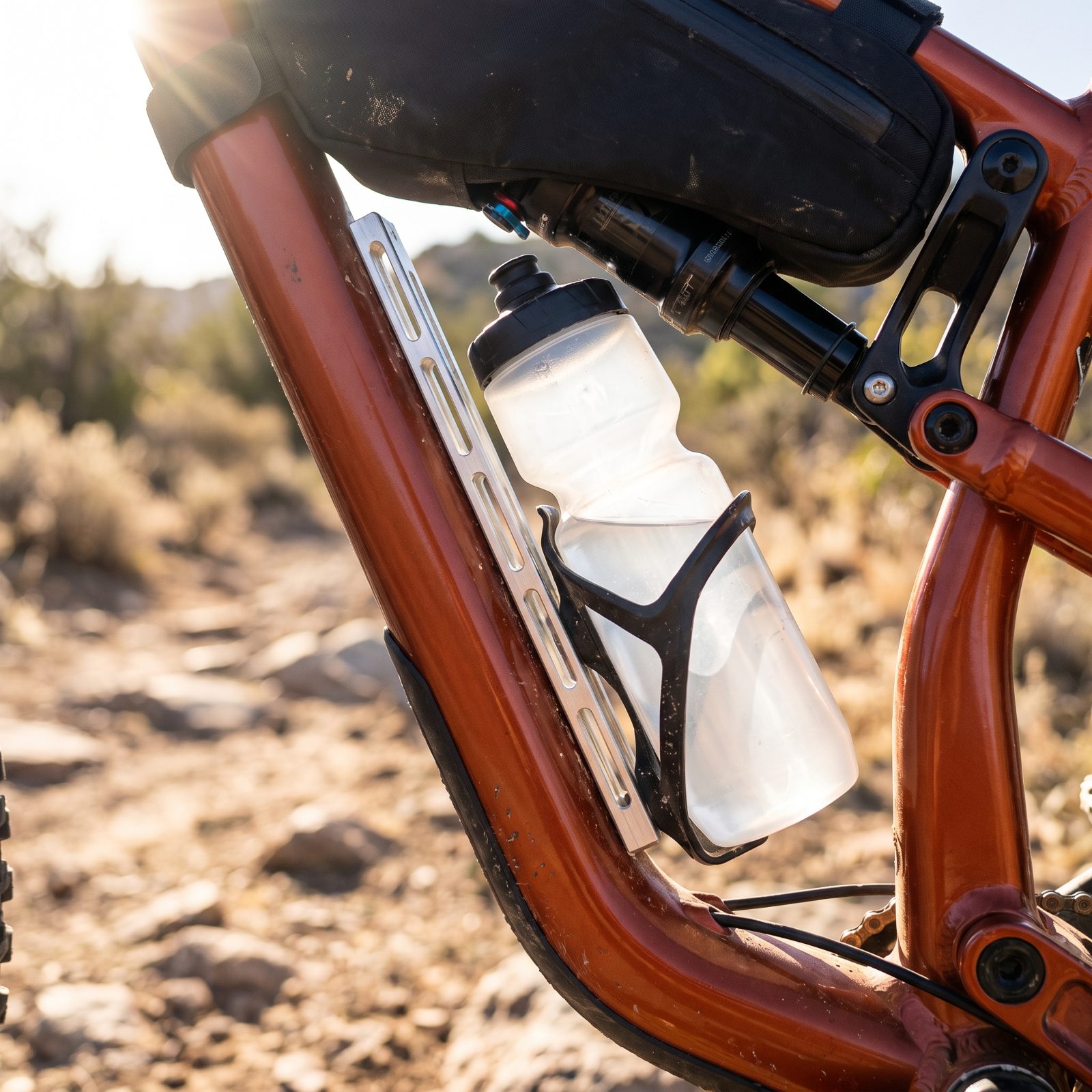 Bottle-Cage Offset Rails That Free Up a Crowded Front Triangle