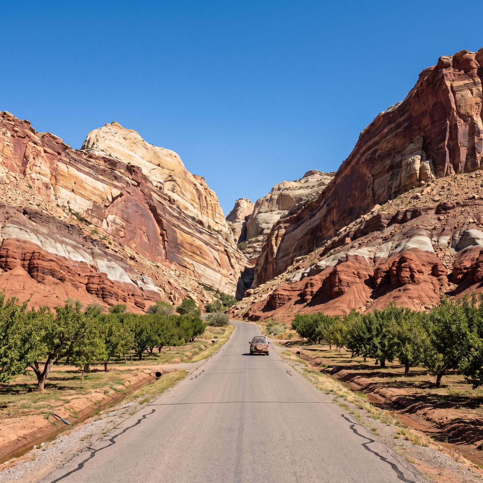 Capitol Reef Scenic Drive Through Utah's Waterpocket Fold