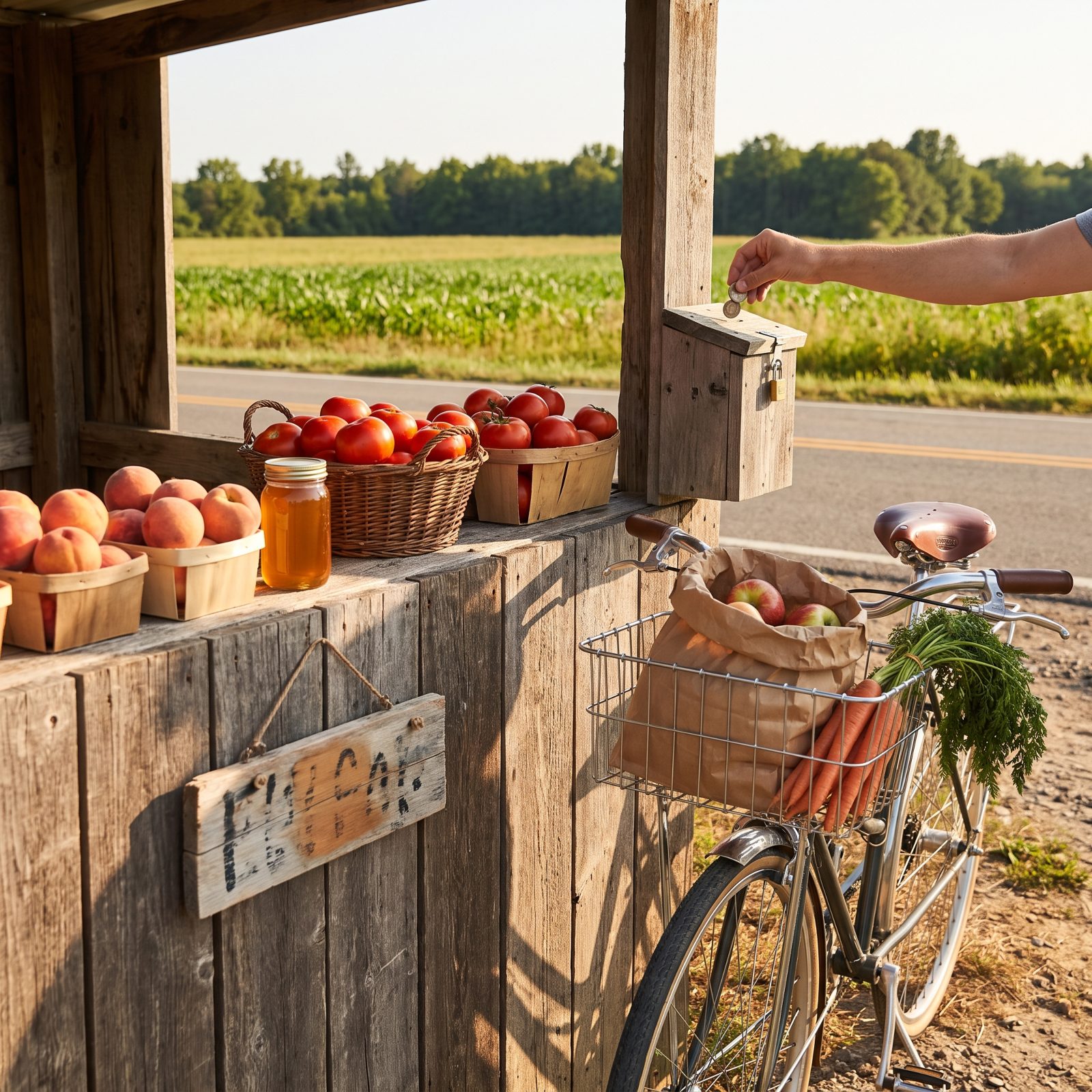 Carry Small Cash for Unstaffed Roadside Stands