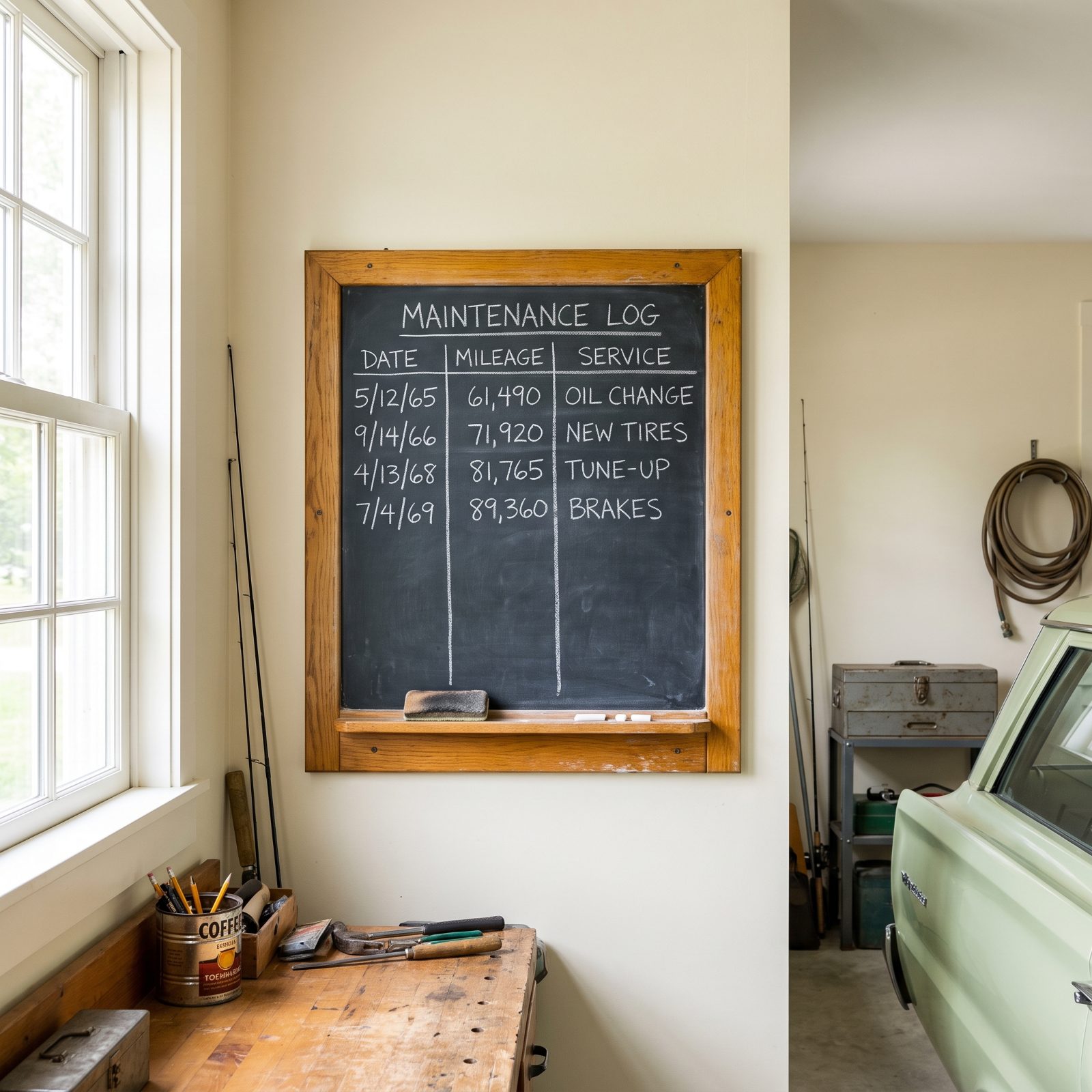 A Chalkboard for Maintenance Notes