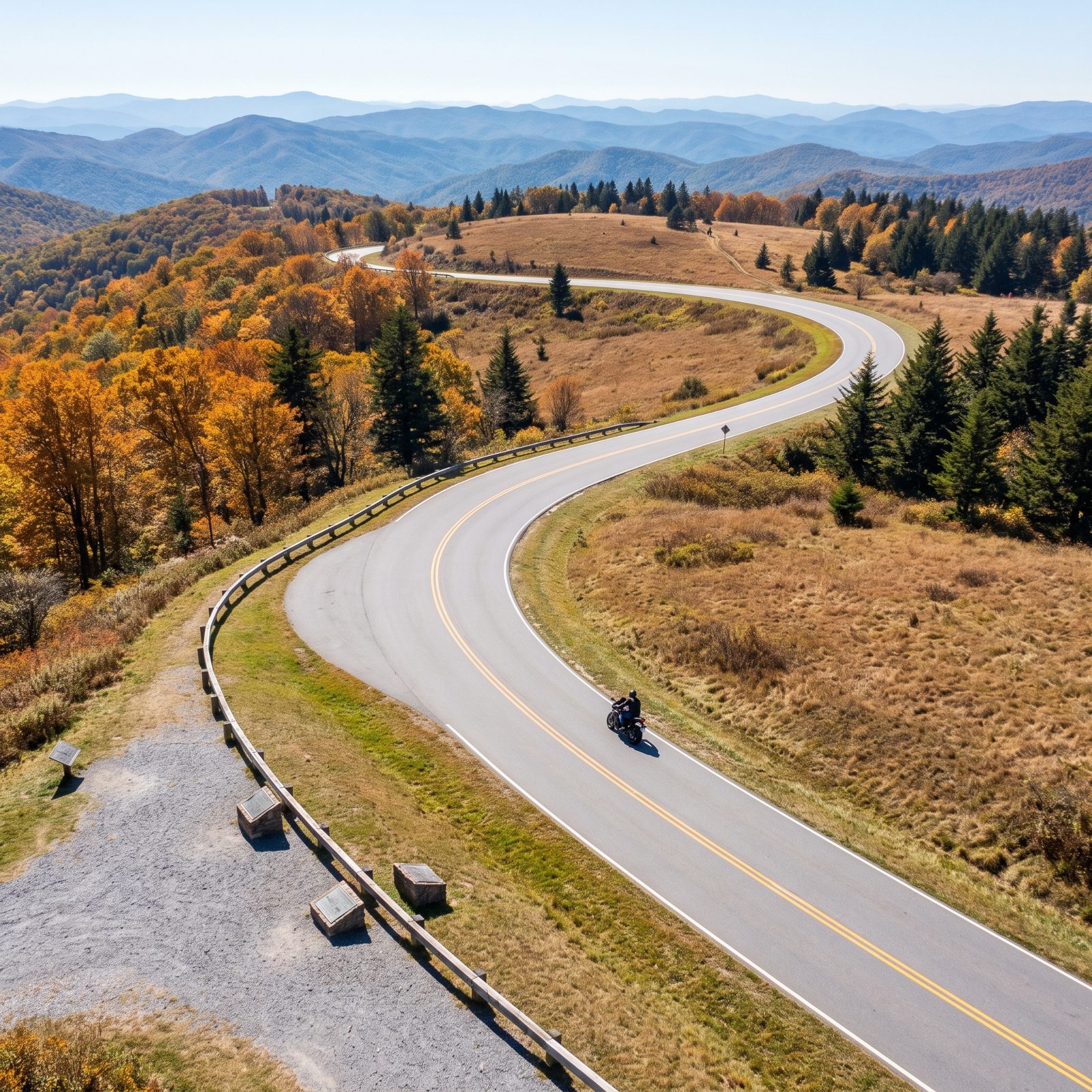Cherohala Skyway Through Tennessee and North Carolina