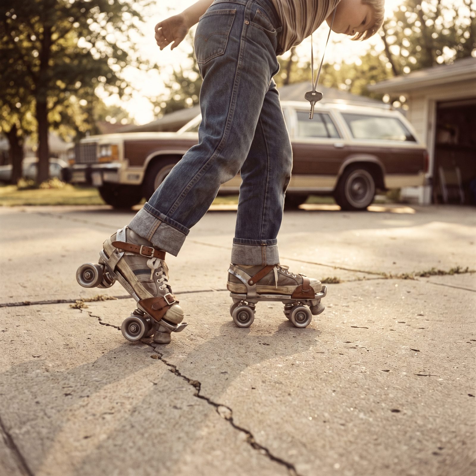 Clamp-On Steel-Wheel Roller Skates