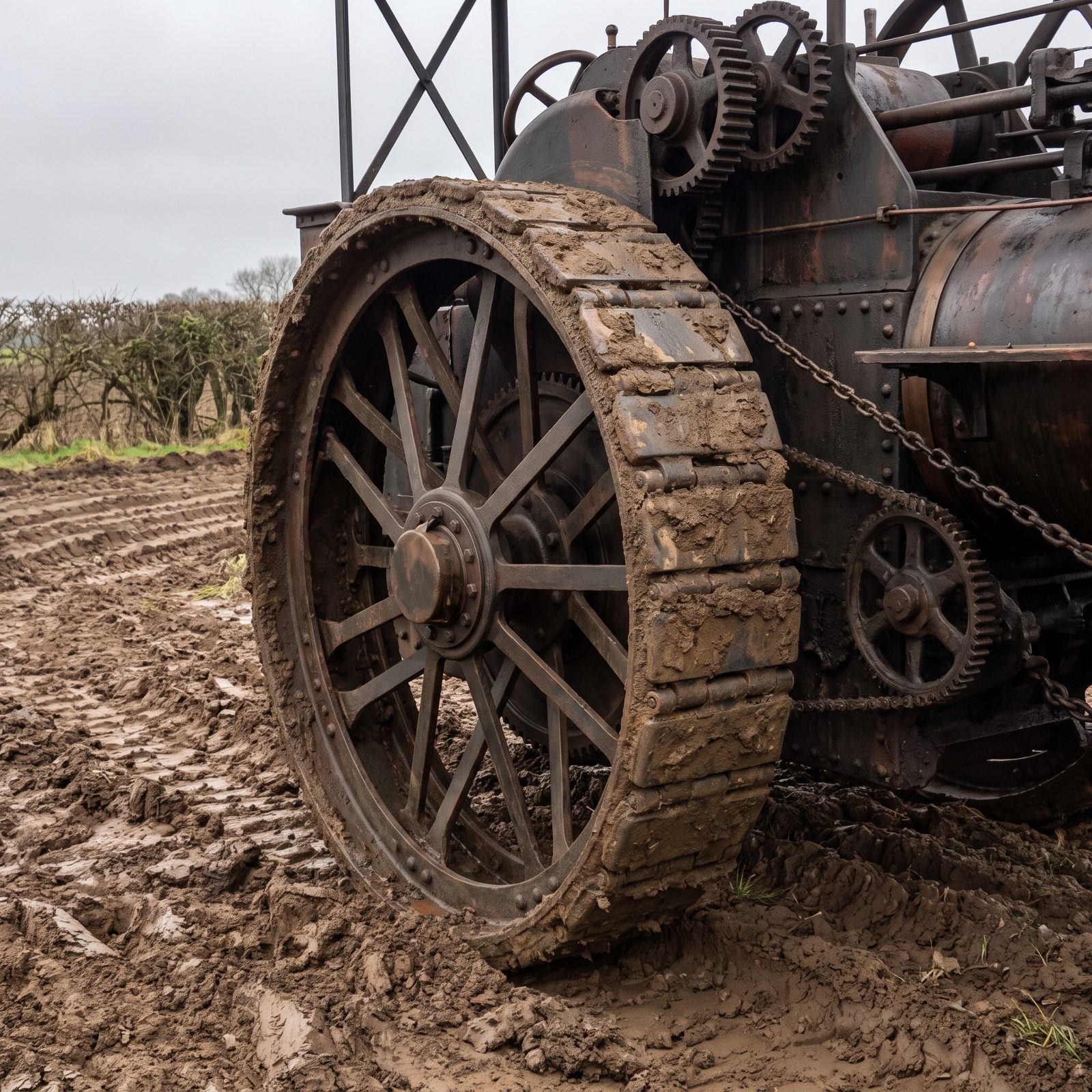 The Diplock Pedrail Wheel Used Moving Feet Instead of a Conventional Tire