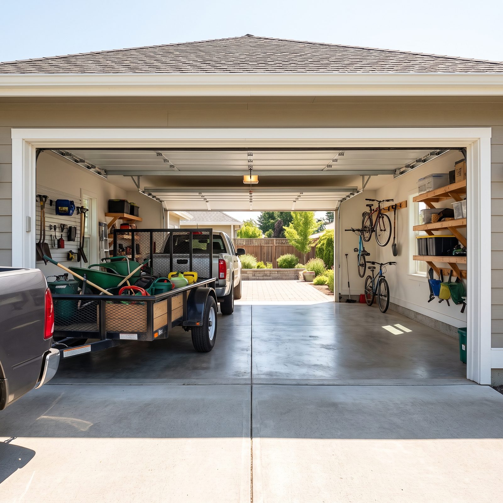 A Drive-Through Rear Garage Door