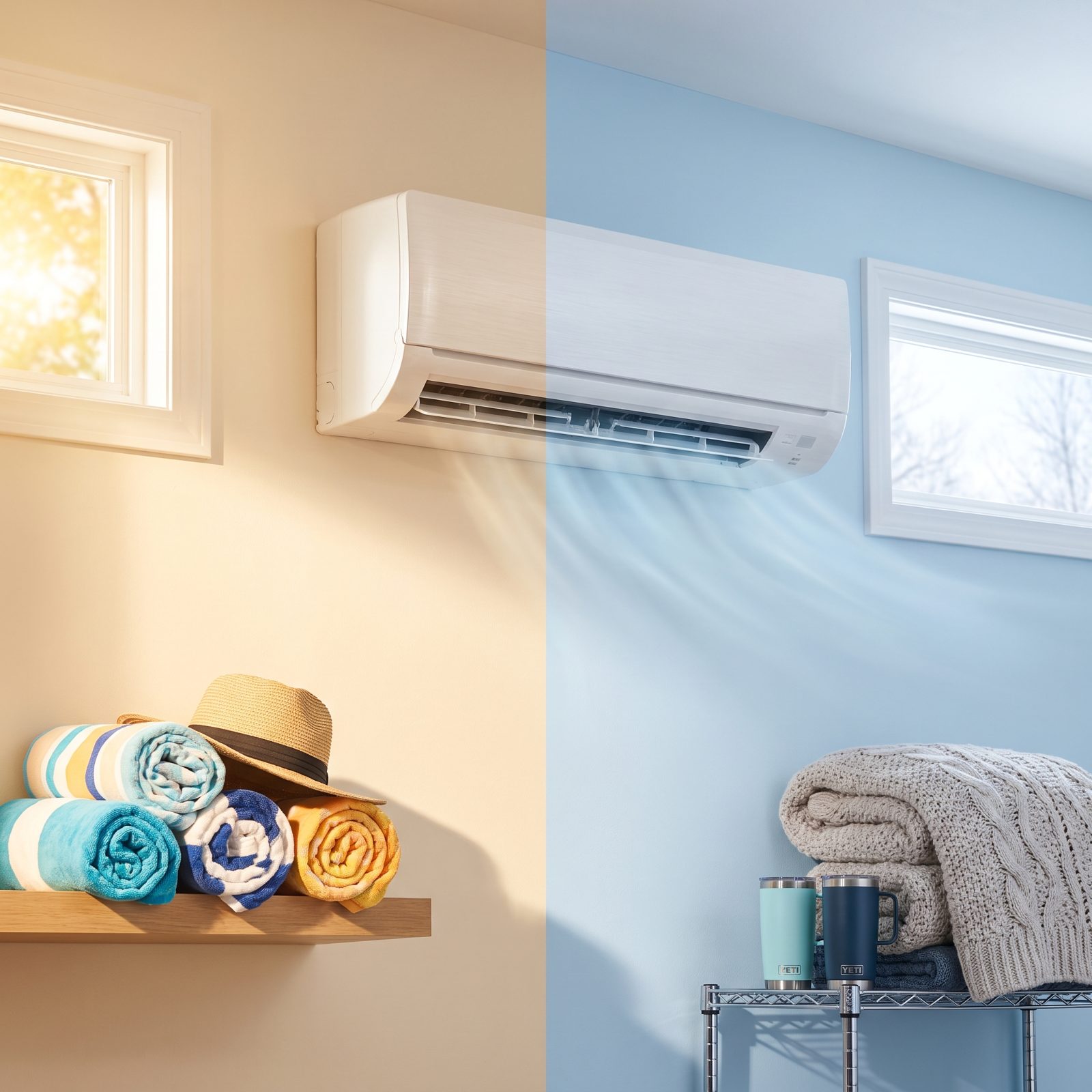 Ductless Mini-Split for Year-Round Garage Climate Control