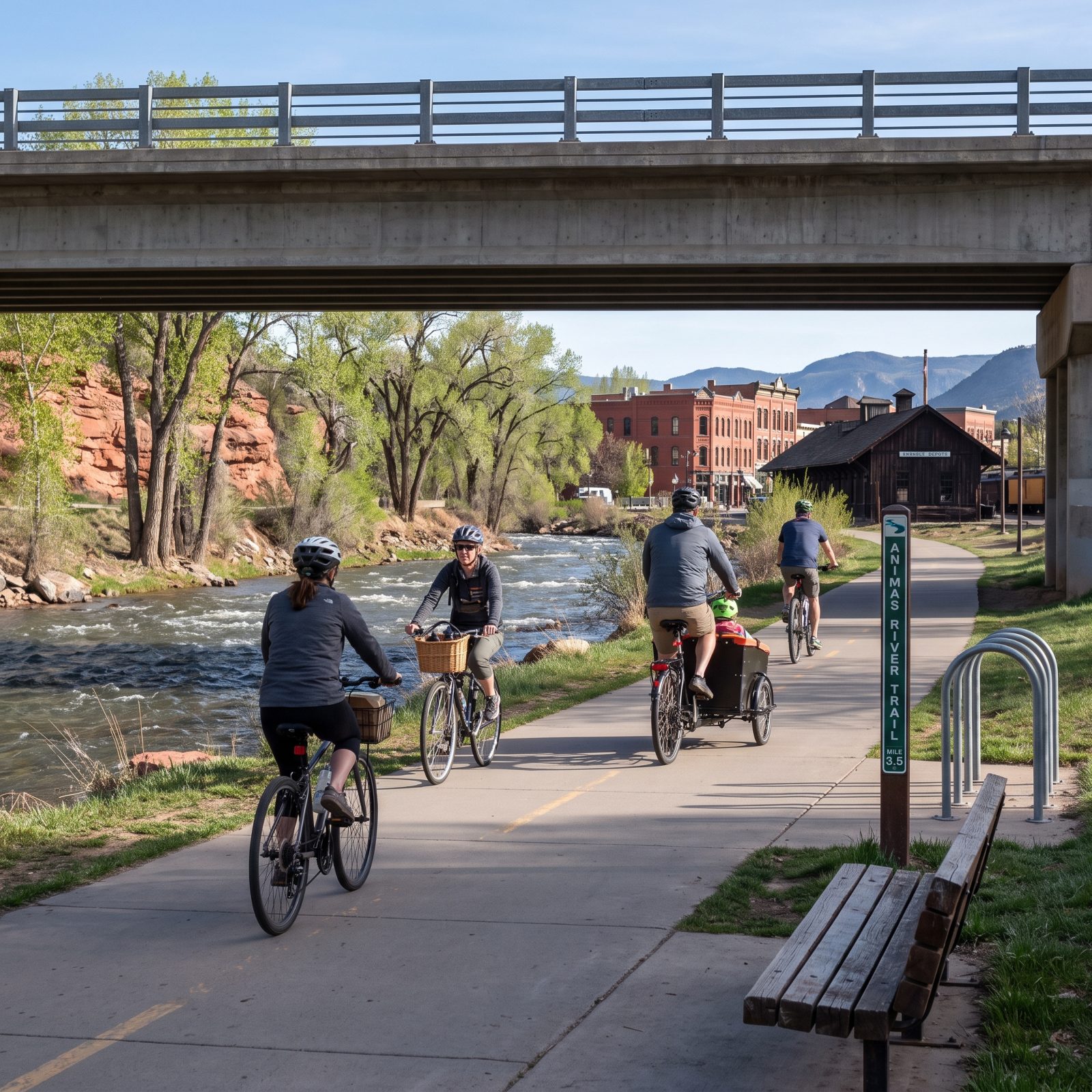 Durango, Colorado, The Animas River Trail That Cuts the Whole Town in Half