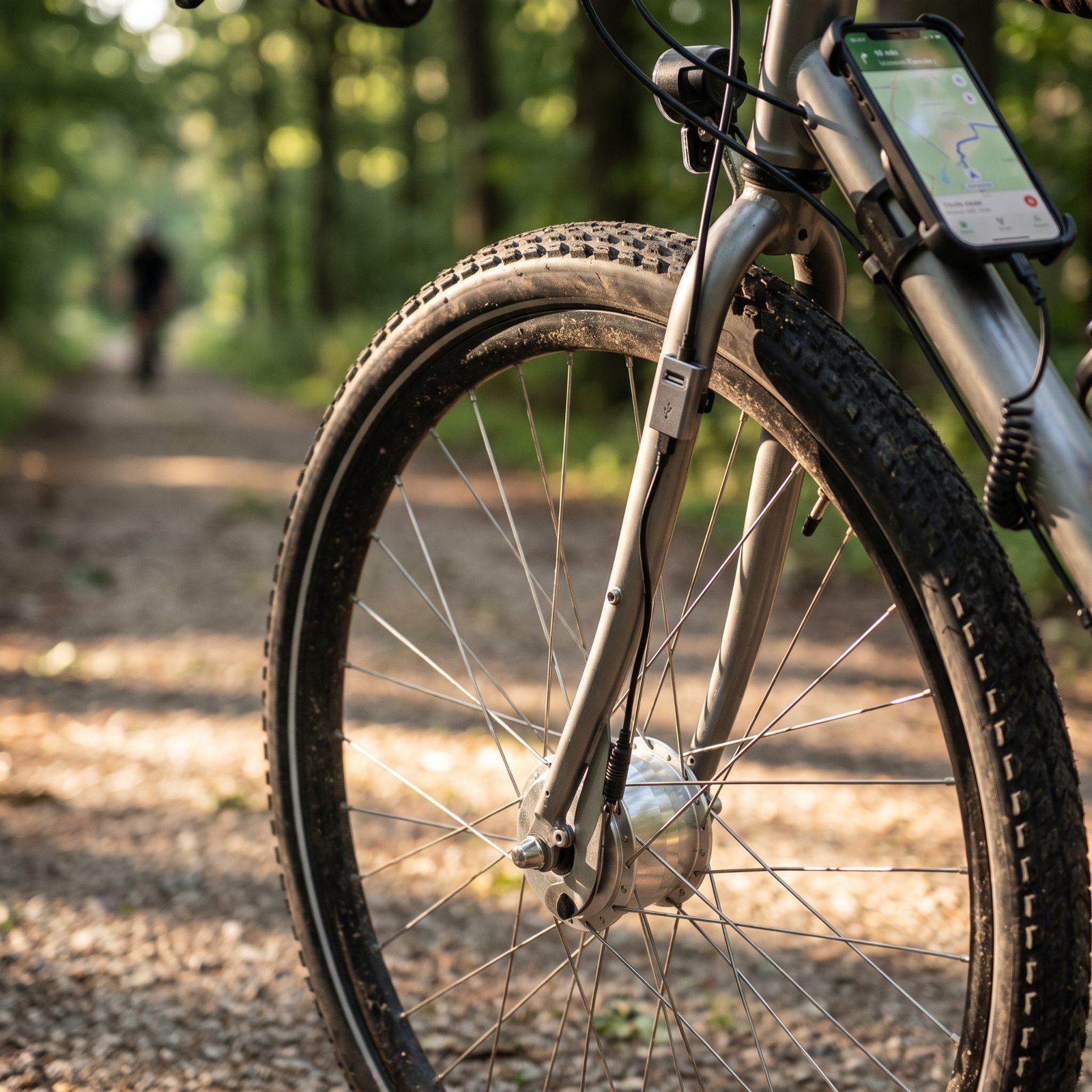 Dynamo USB Chargers That Turn Wheel Rotation Into Navigation Power