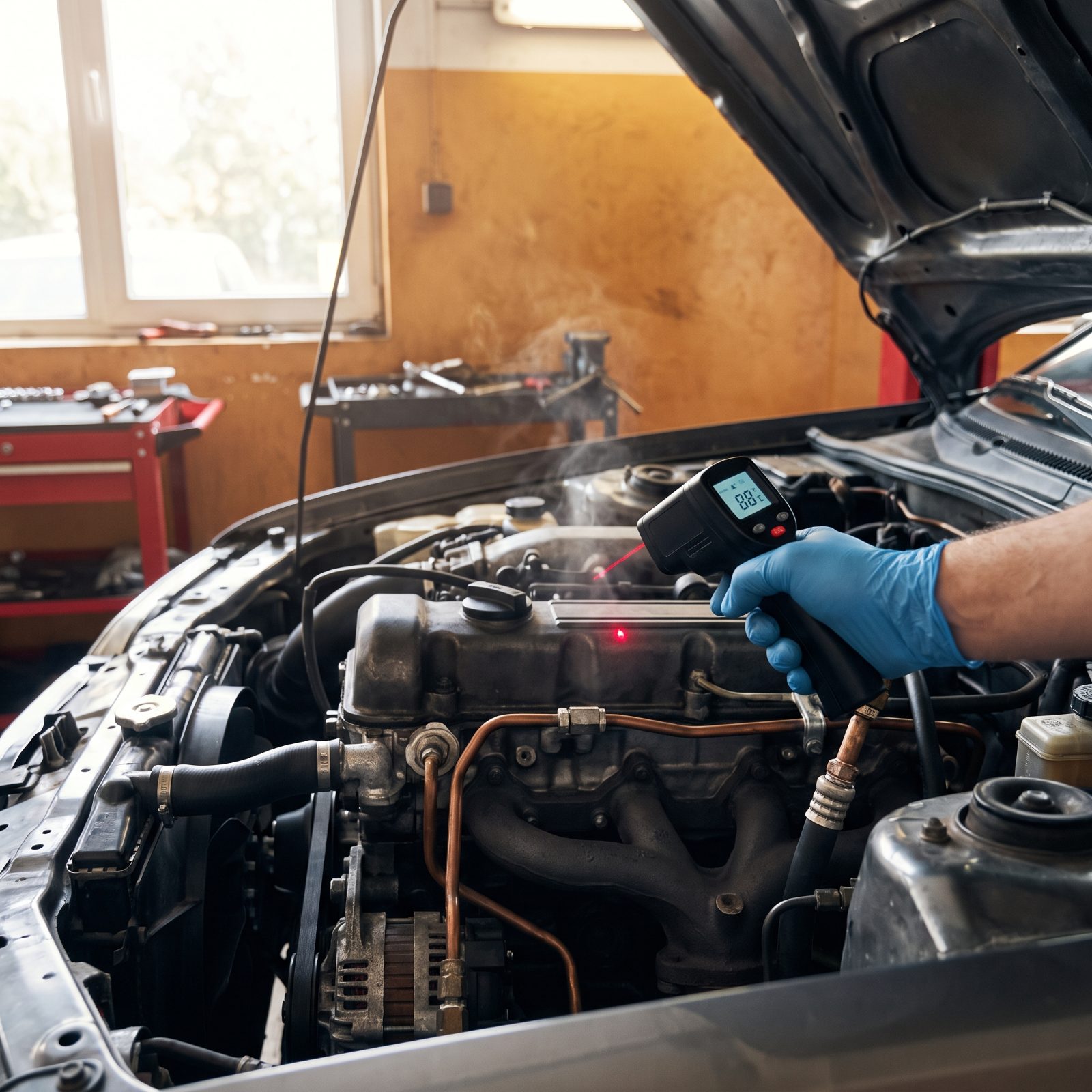 An Engine Warmed Before Drop-Off