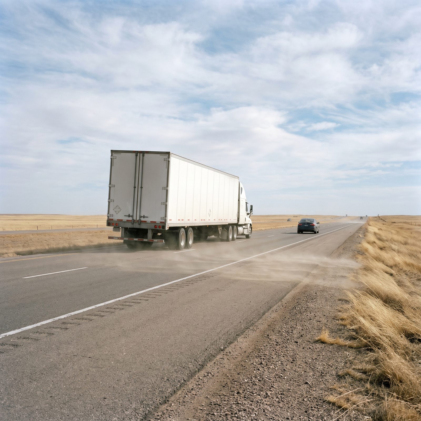 Expect an Empty Trailer to Dance in a Strong Crosswind