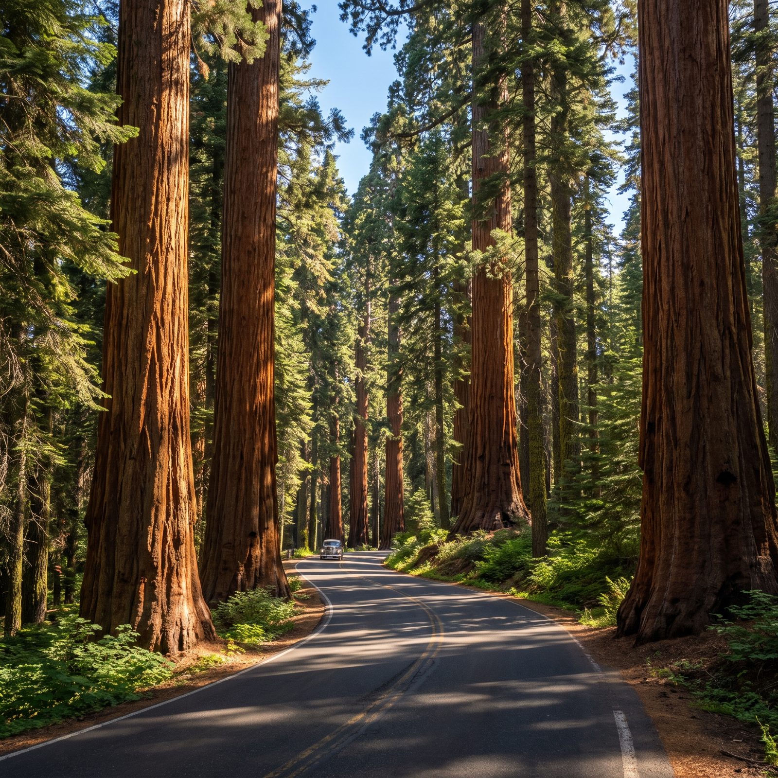 Generals Highway Through Sequoia and Kings Canyon, California