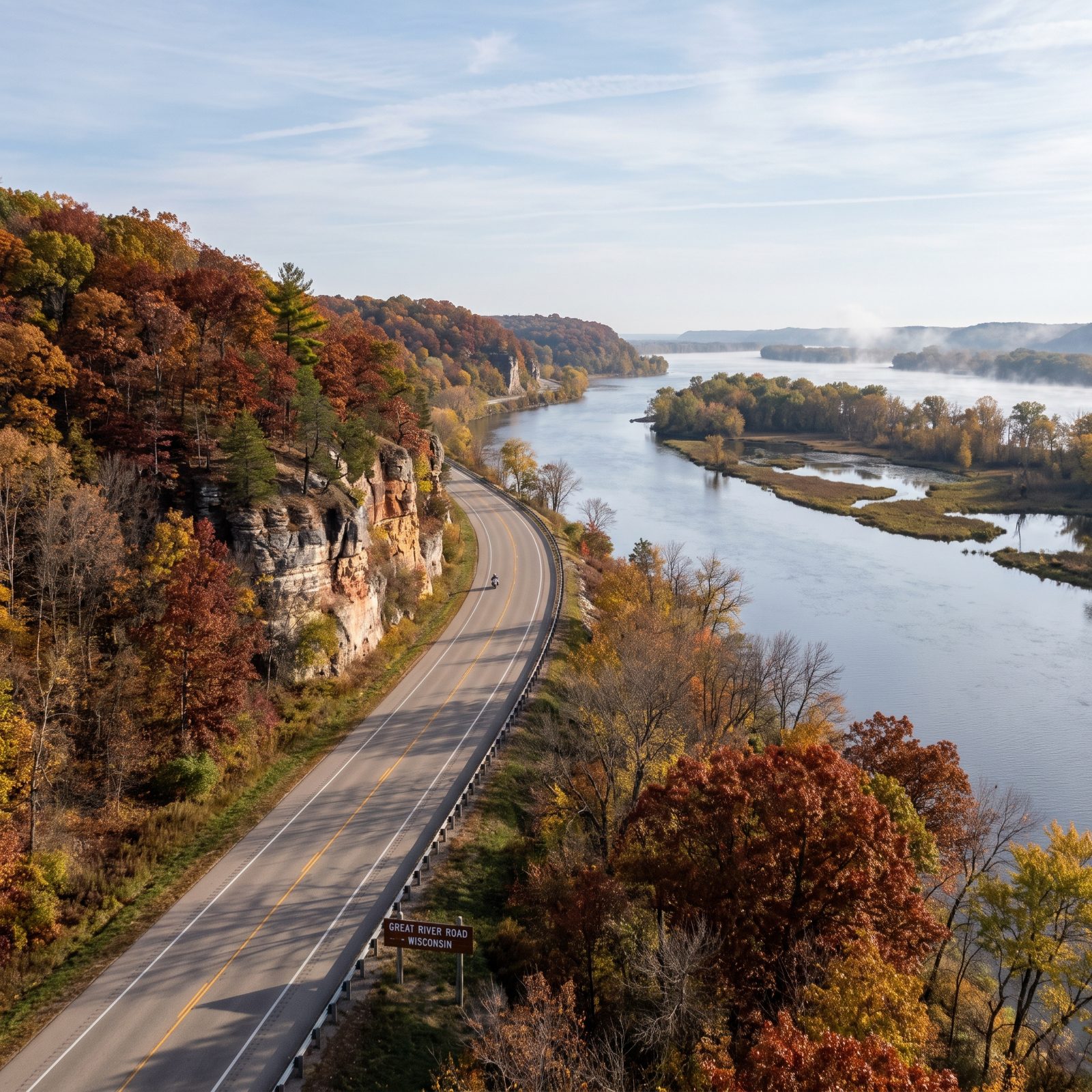 Great River Road Along Wisconsin's Mississippi Bluffs