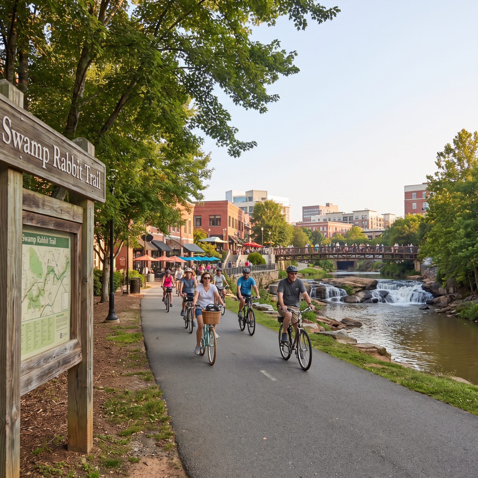 Greenville, South Carolina, The Swamp Rabbit Trail Dumps You Right Into Downtown