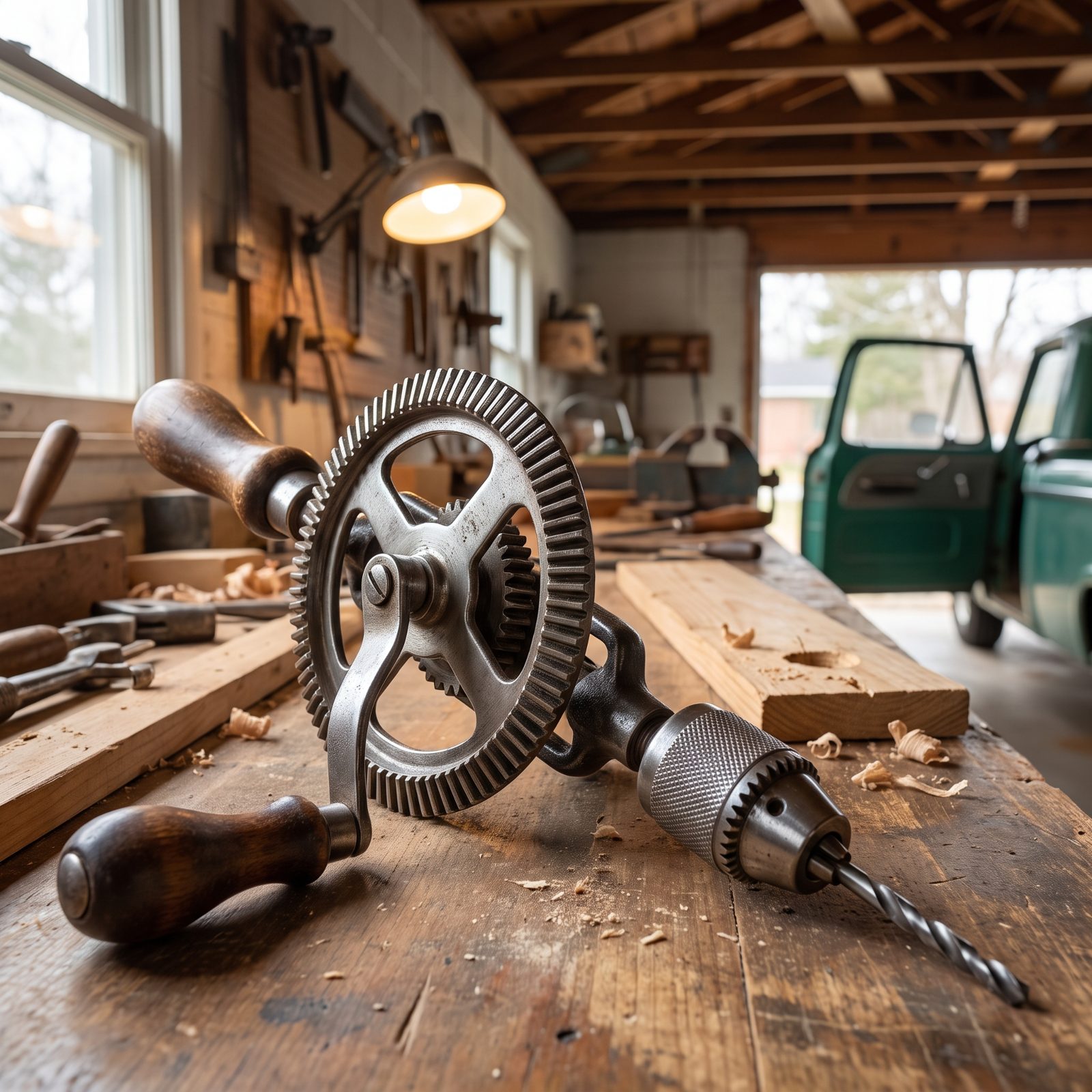 A Hand-Crank Drill for Quiet, Controlled Precision Work