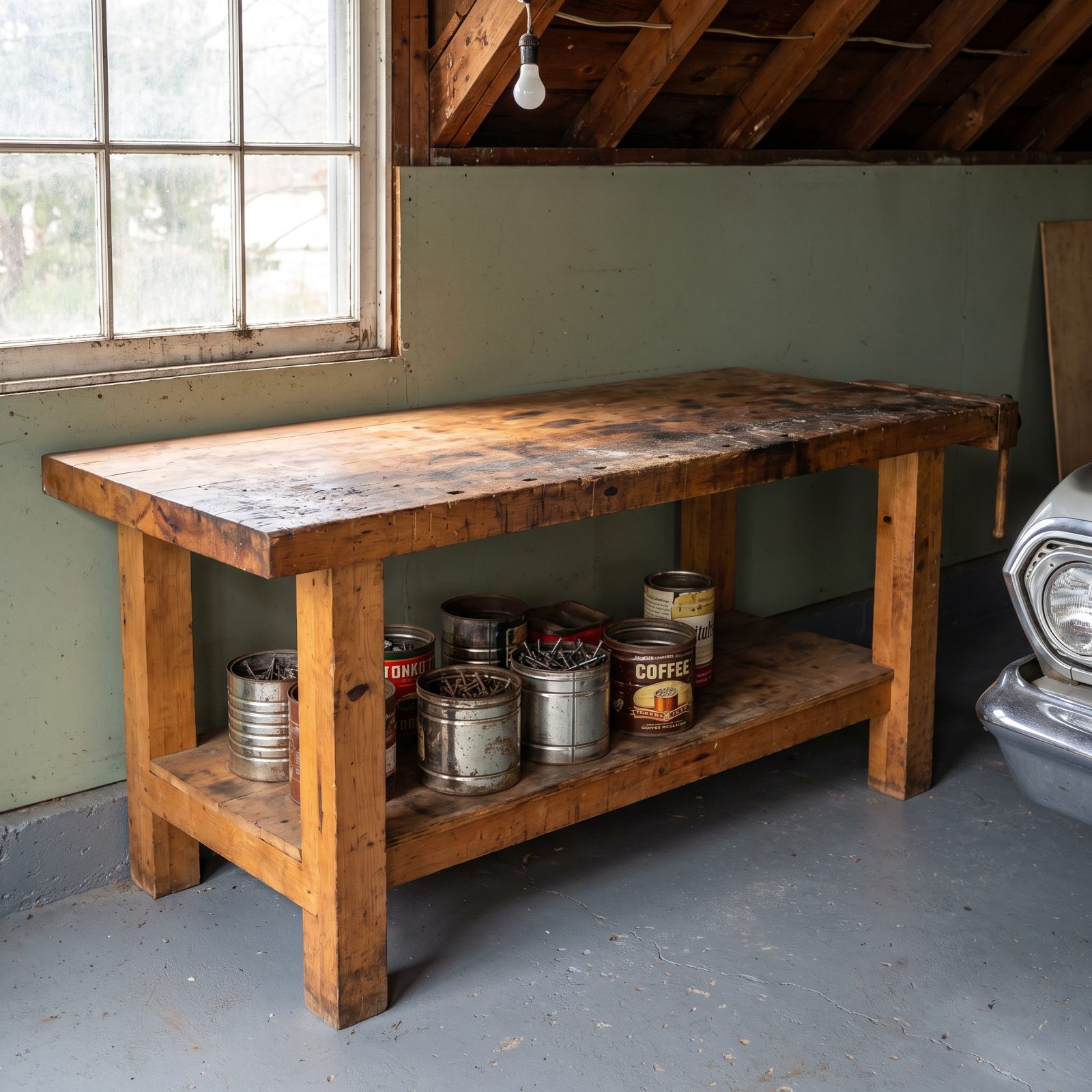 A Hardwood Workbench Built to Take a Beating