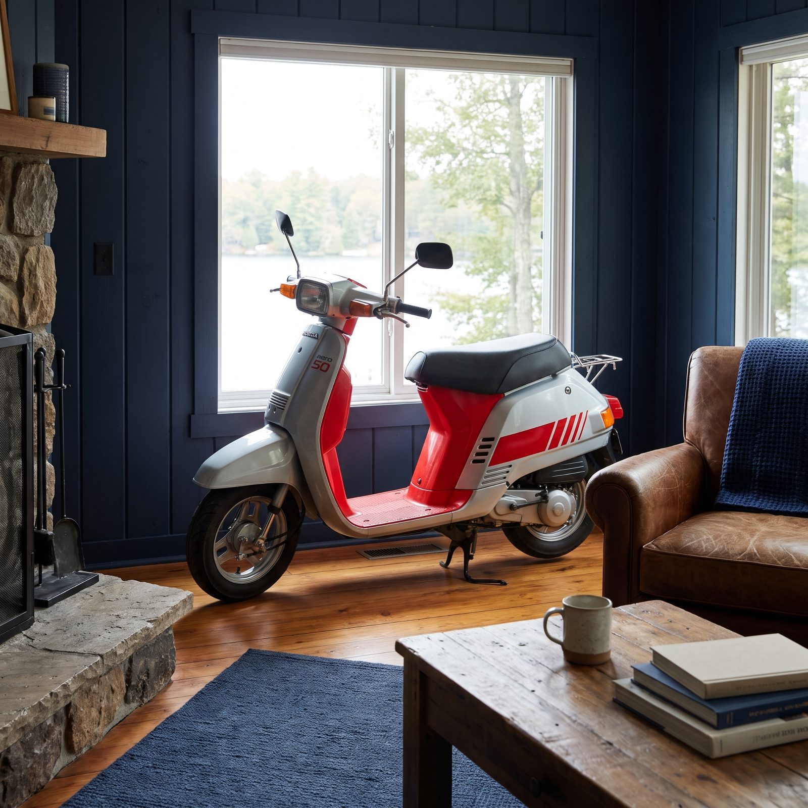 Honda Aero 50, The Rounded Scooter With Bold Two-Tone Graphics