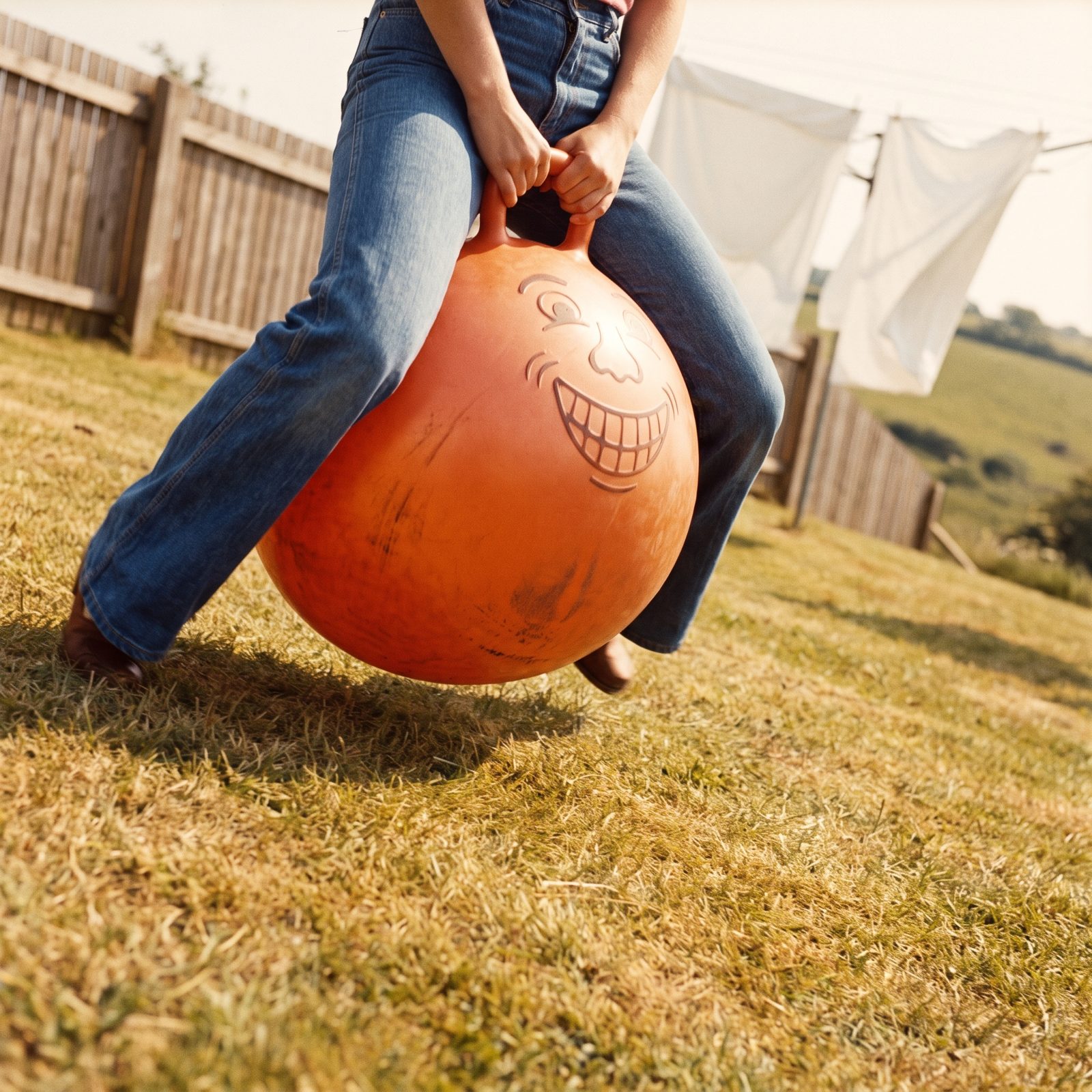 Inflatable Space Hoppers Bounced Down Slopes