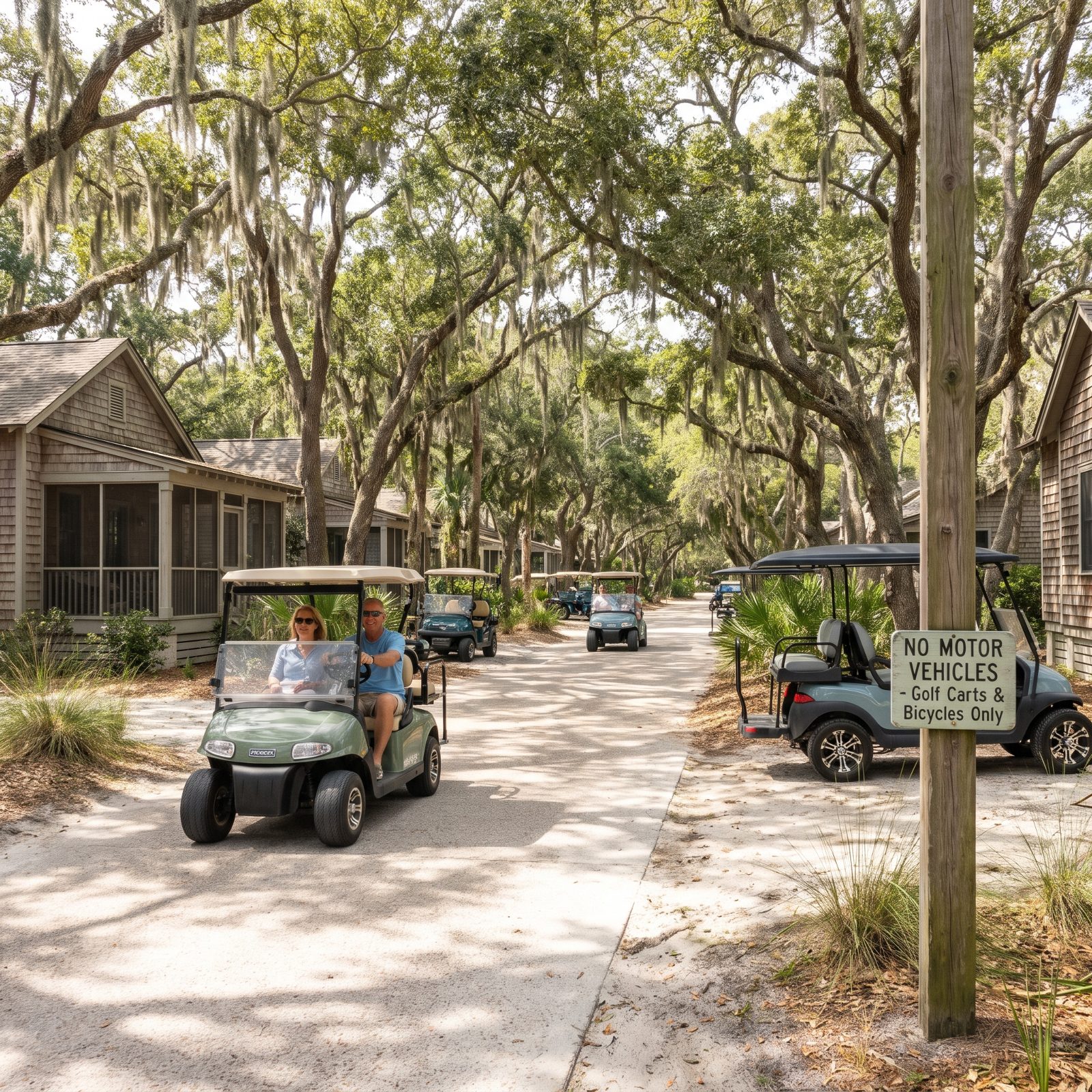 Islands Like Bald Head That Keep Conventional Cars Out