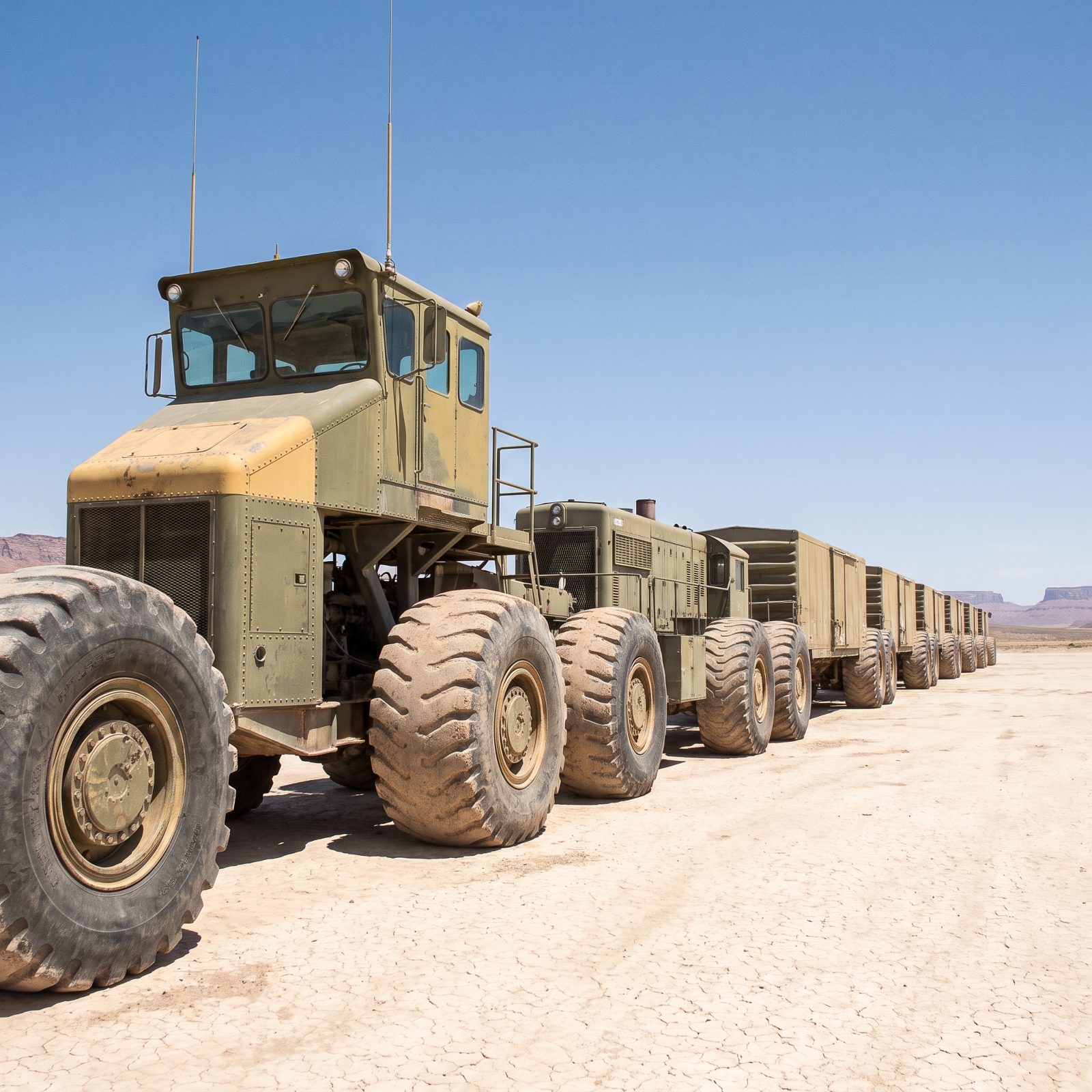 The LeTourneau TC-497 Land Train Put a Motor in Every Wheel