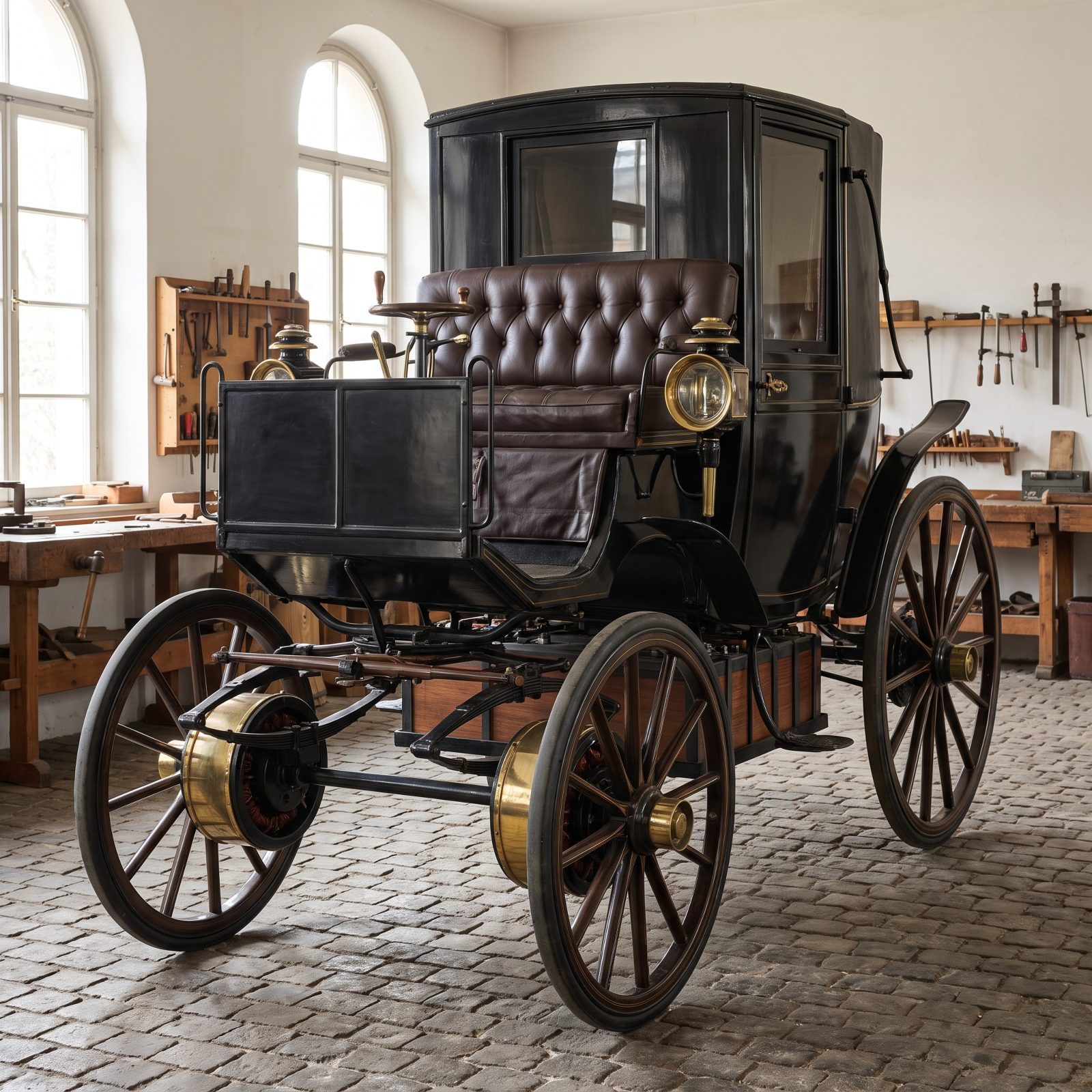 The Lohner-Porsche Mixte Put Electric Motors Inside Its Wheel Hubs