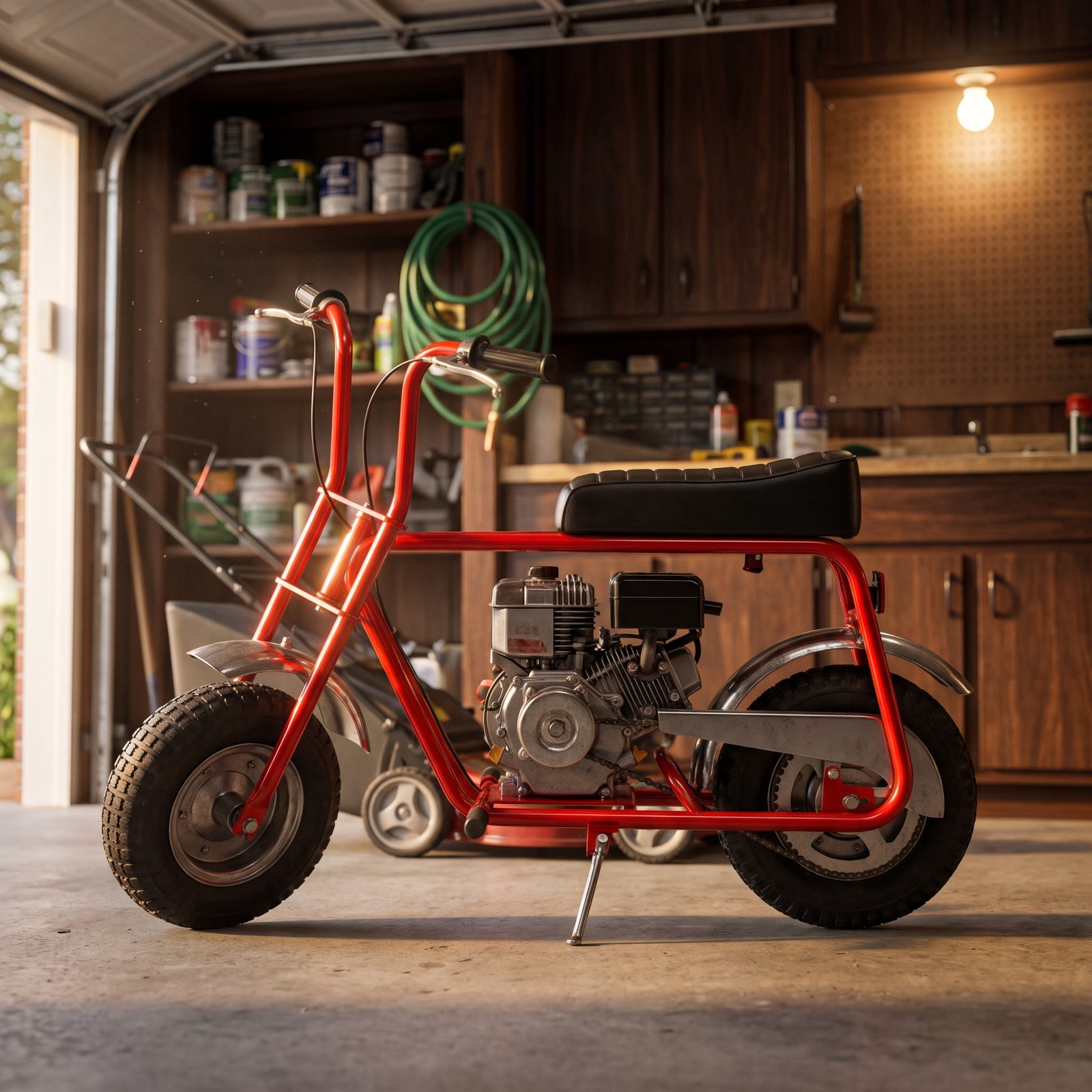 Manco Thunderbird, The Red Minibike Parked in Countless Garages