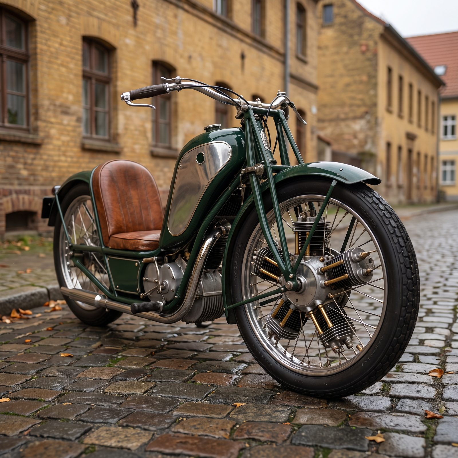 The Megola Motorcycle Put a Five-Cylinder Engine Inside Its Front Wheel