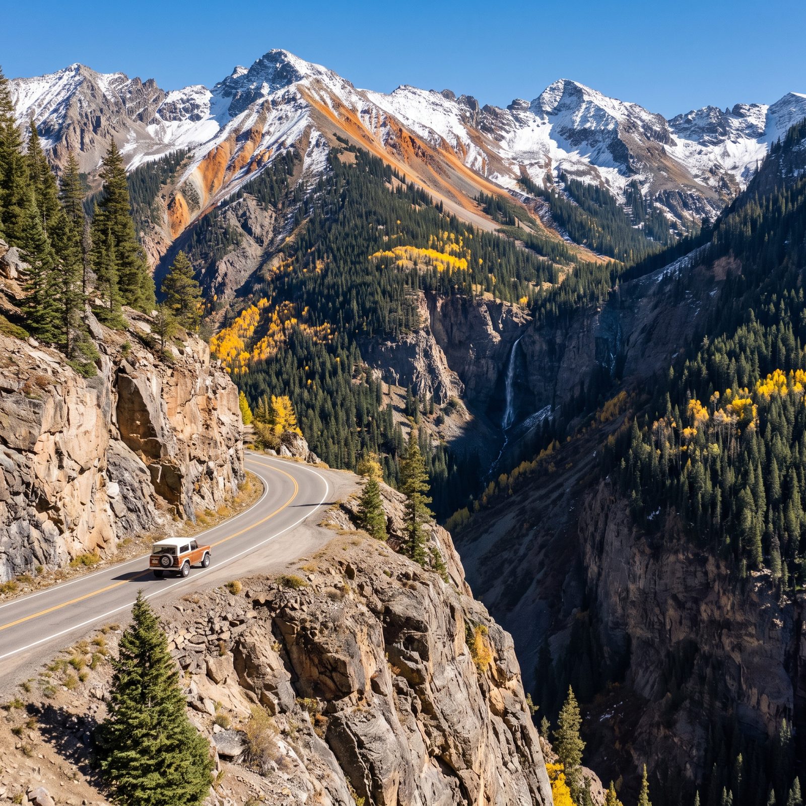 Million Dollar Highway From Silverton to Ouray, Colorado