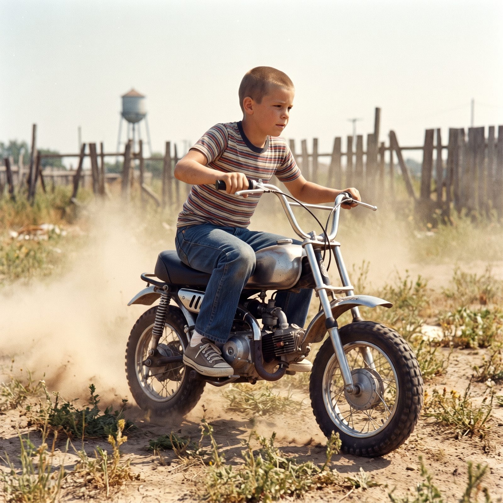 Mini Trail Bikes and Dirt Bikes Ridden Without Helmets or Protective Gear