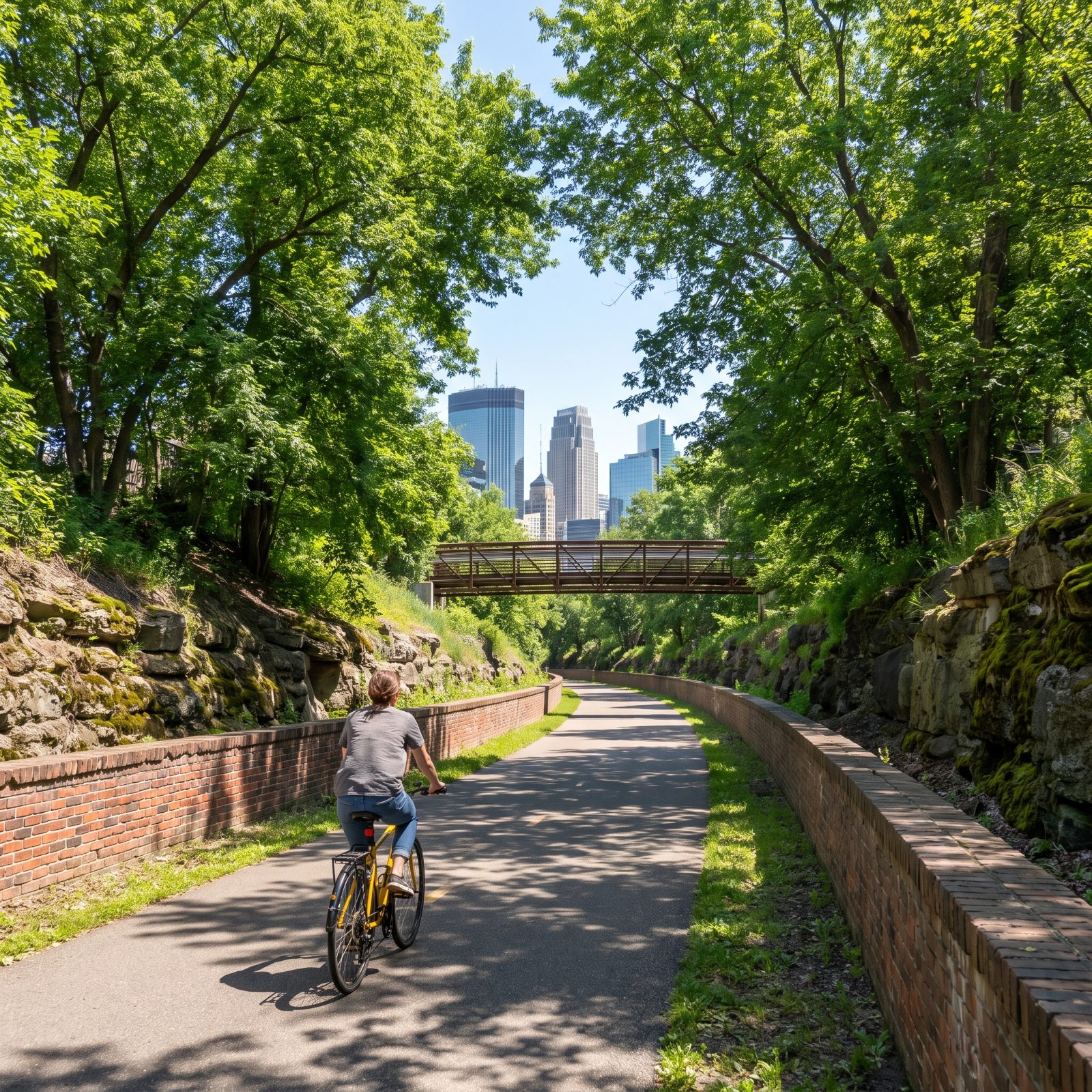 Minneapolis, Minnesota, Protected Bikeways and Former Rail Corridors Form a Citywide Network