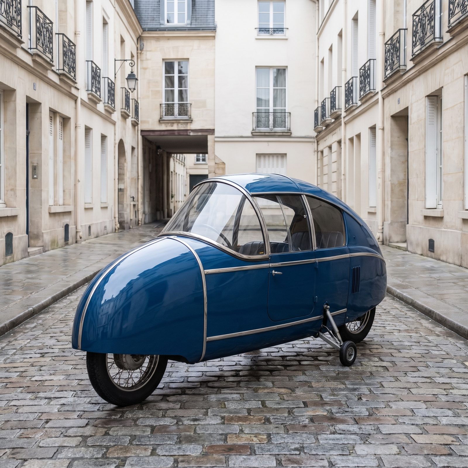 The Monotrace Sealed Two-Wheel Travel Inside a Streamlined Shell