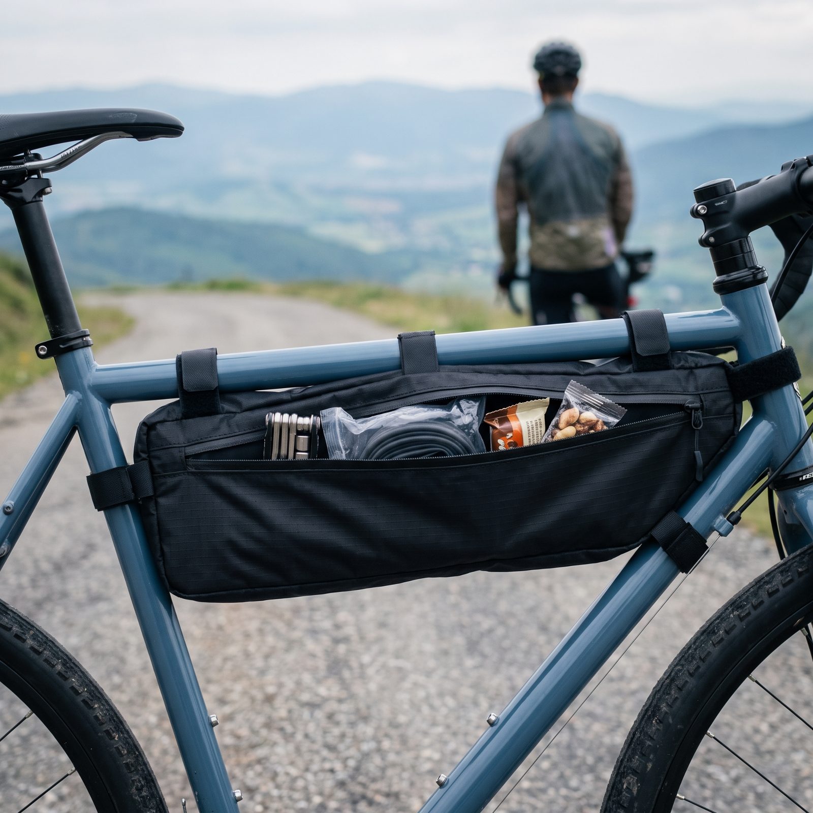 Move Supplies From a Backpack Into a Frame Bag