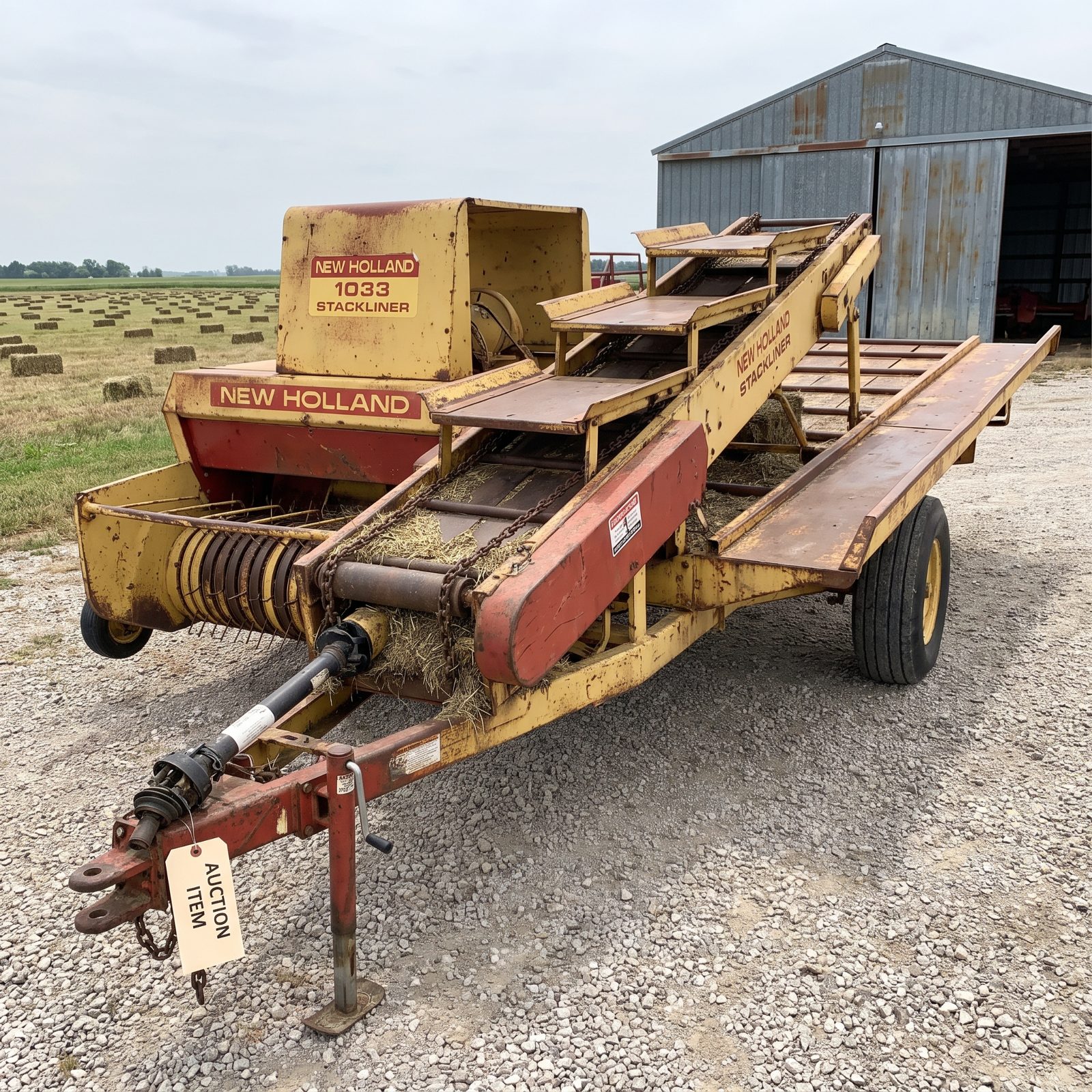 New Holland 1033 Stackliner: The Bale Wagon That Builds and Dumps a Load by Itself
