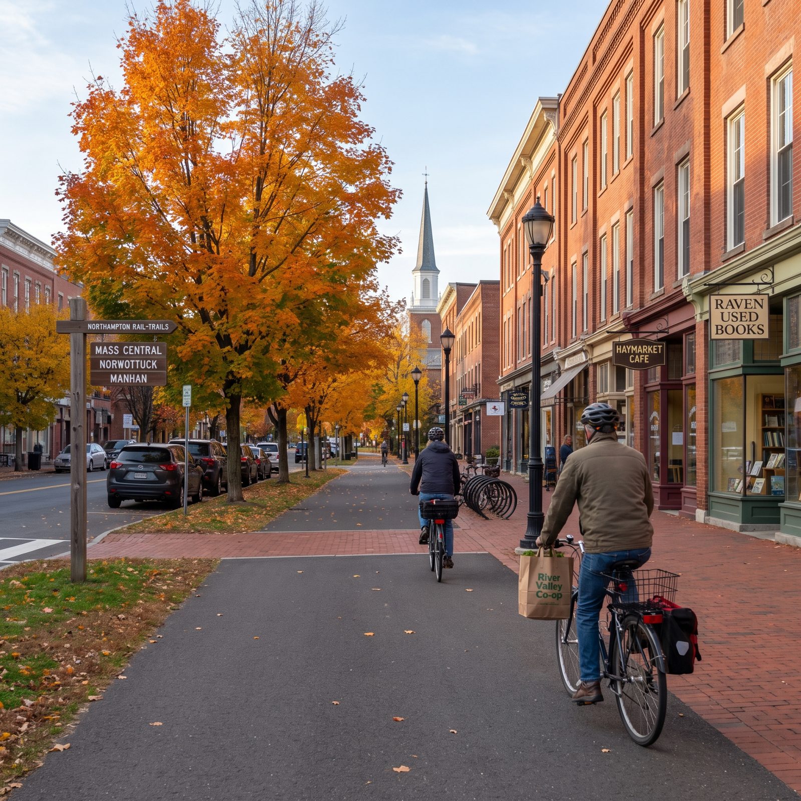 Northampton, Massachusetts, Where Three Rail-Trails Meet a Downtown You Can Actually Reach