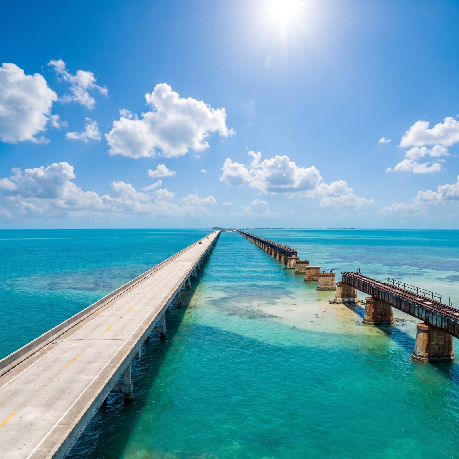 Overseas Highway From Miami to Key West, Florida
