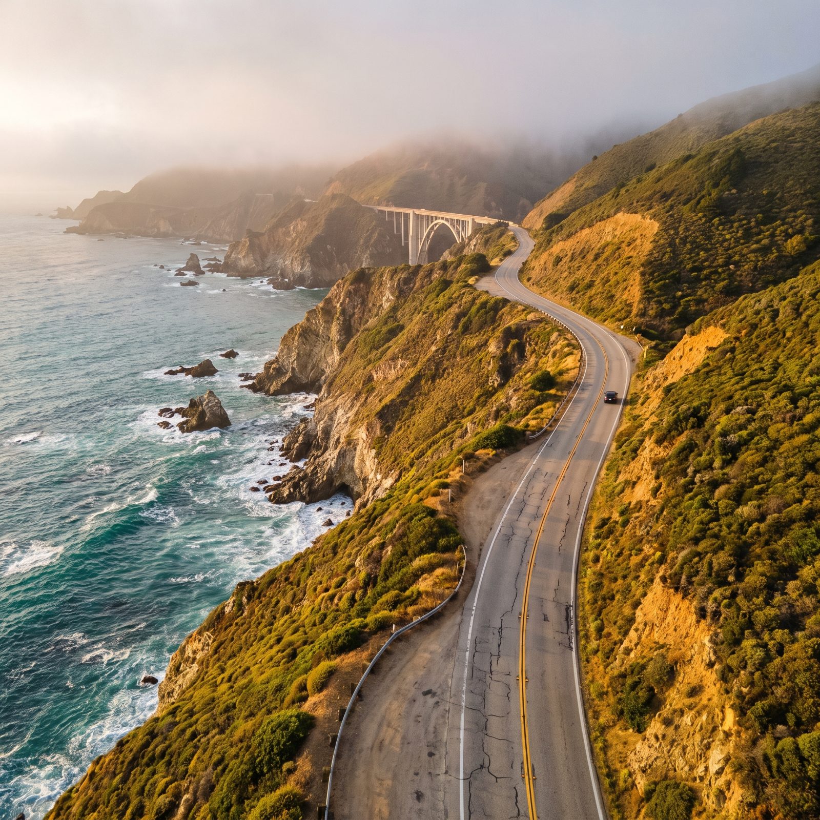 Pacific Coast Highway Through Big Sur, California