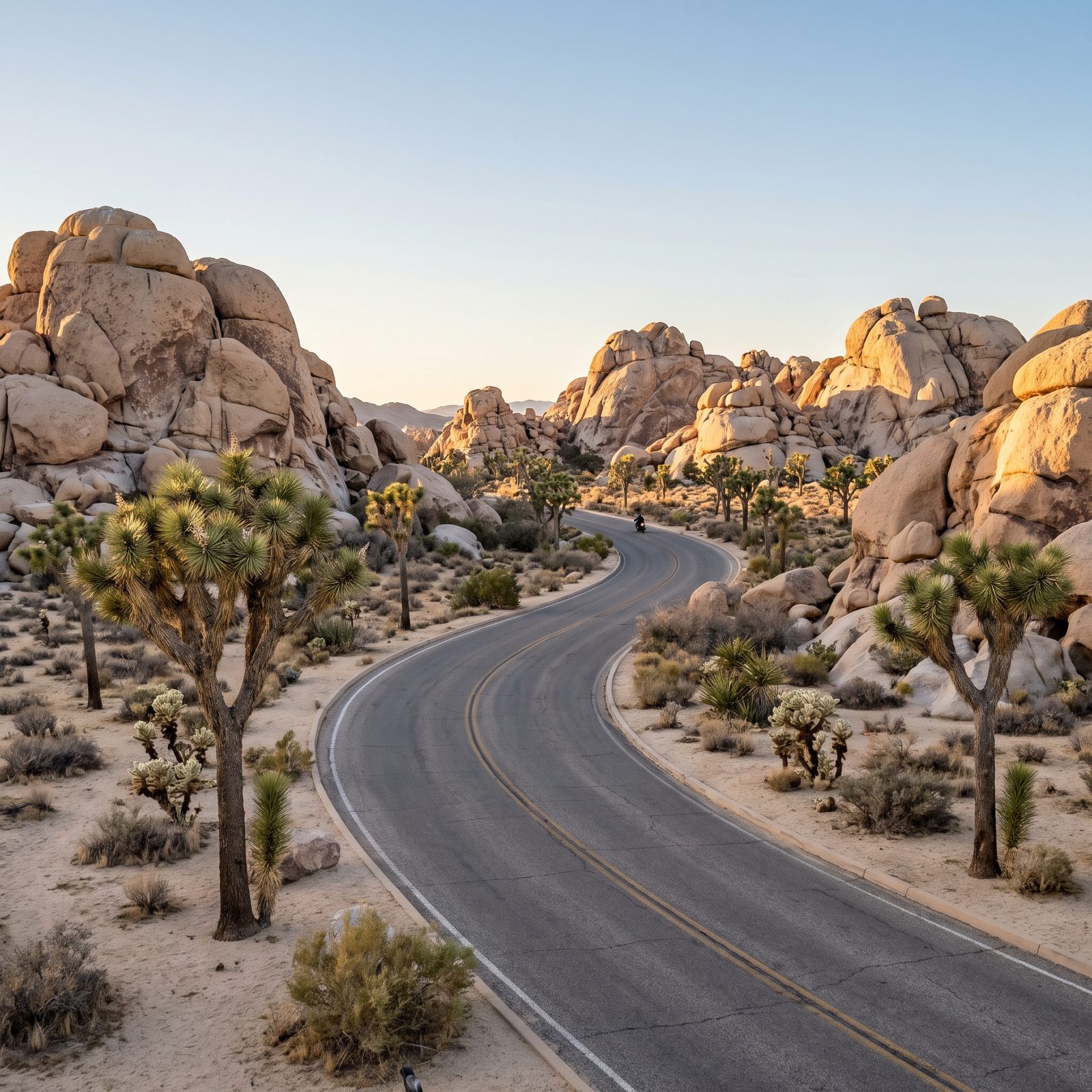 Park Boulevard Through Joshua Tree National Park, California
