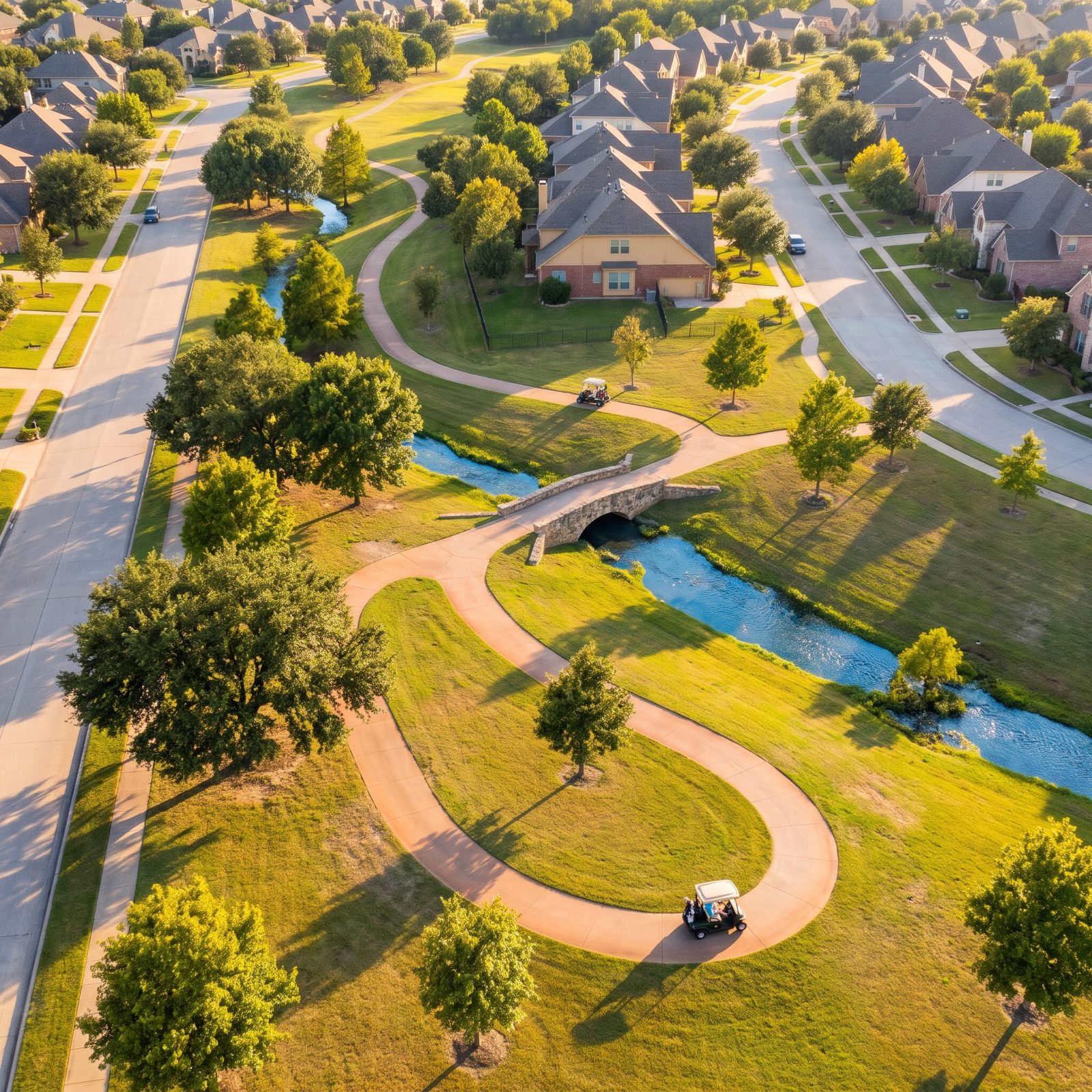 A Path Network That Ignores the Street Grid Entirely