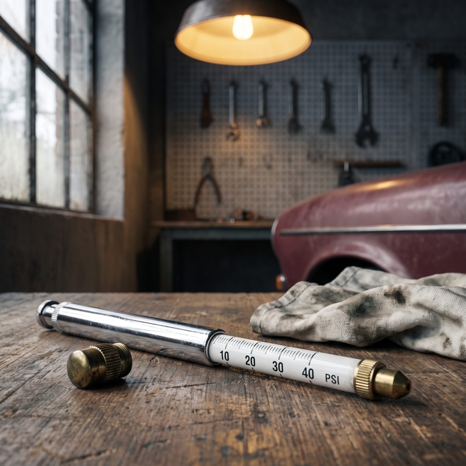 A Pencil-Style Tire Pressure Gauge