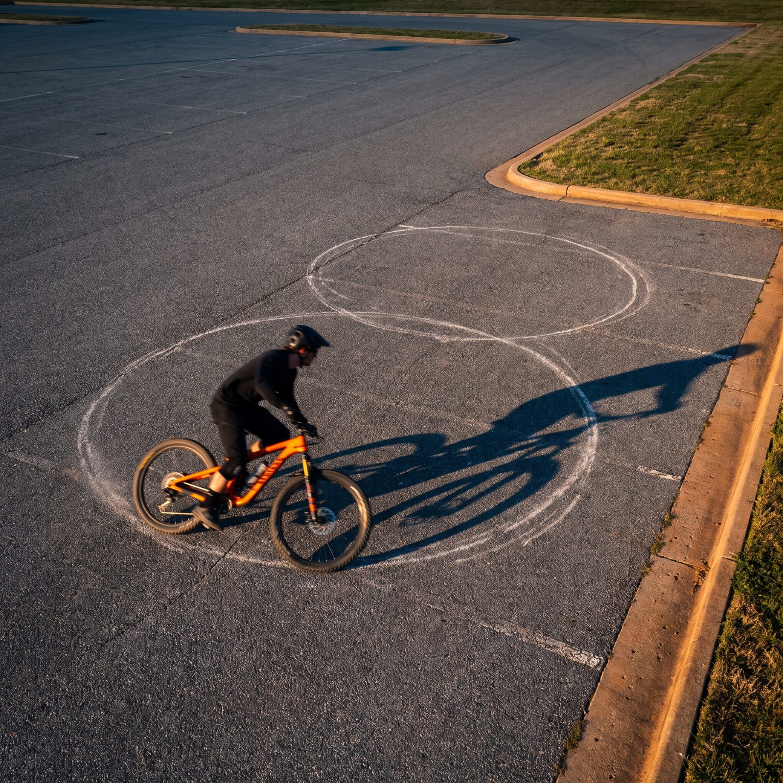 Practice Tight Figure Eights in an Empty Lot