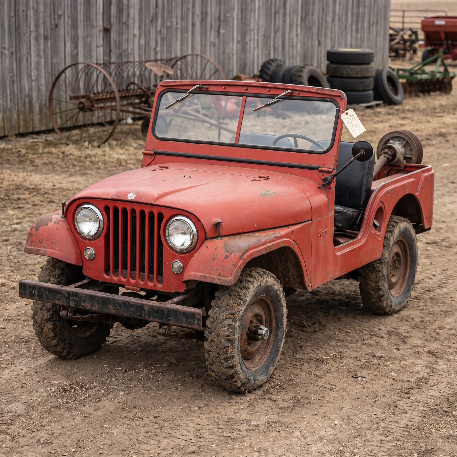 PTO-Equipped Willys CJ-5 Farm Jeep, The Little Rig That Ran the Thresher