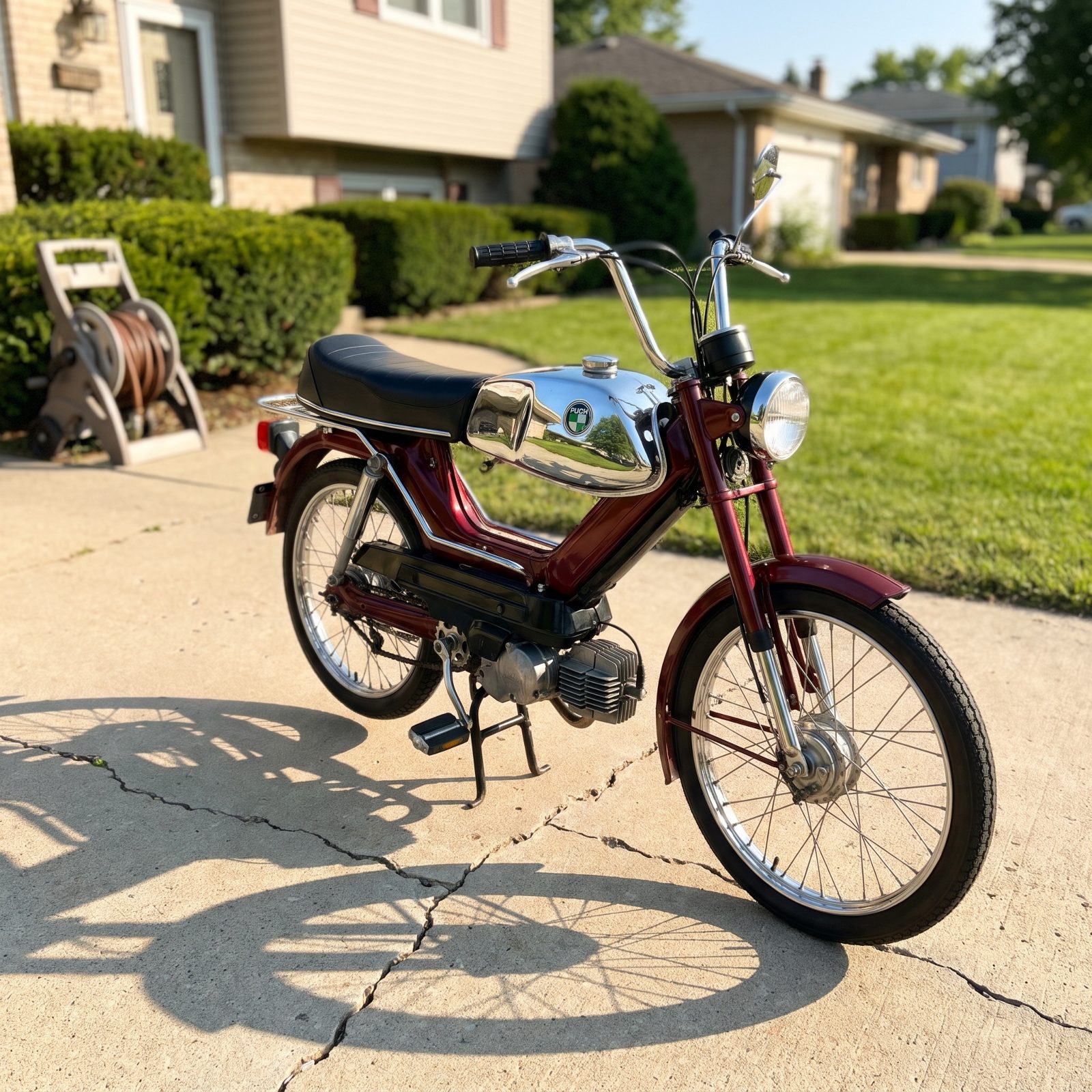 Puch Newport, The Chrome-Tanked Moped Sold in American Showrooms
