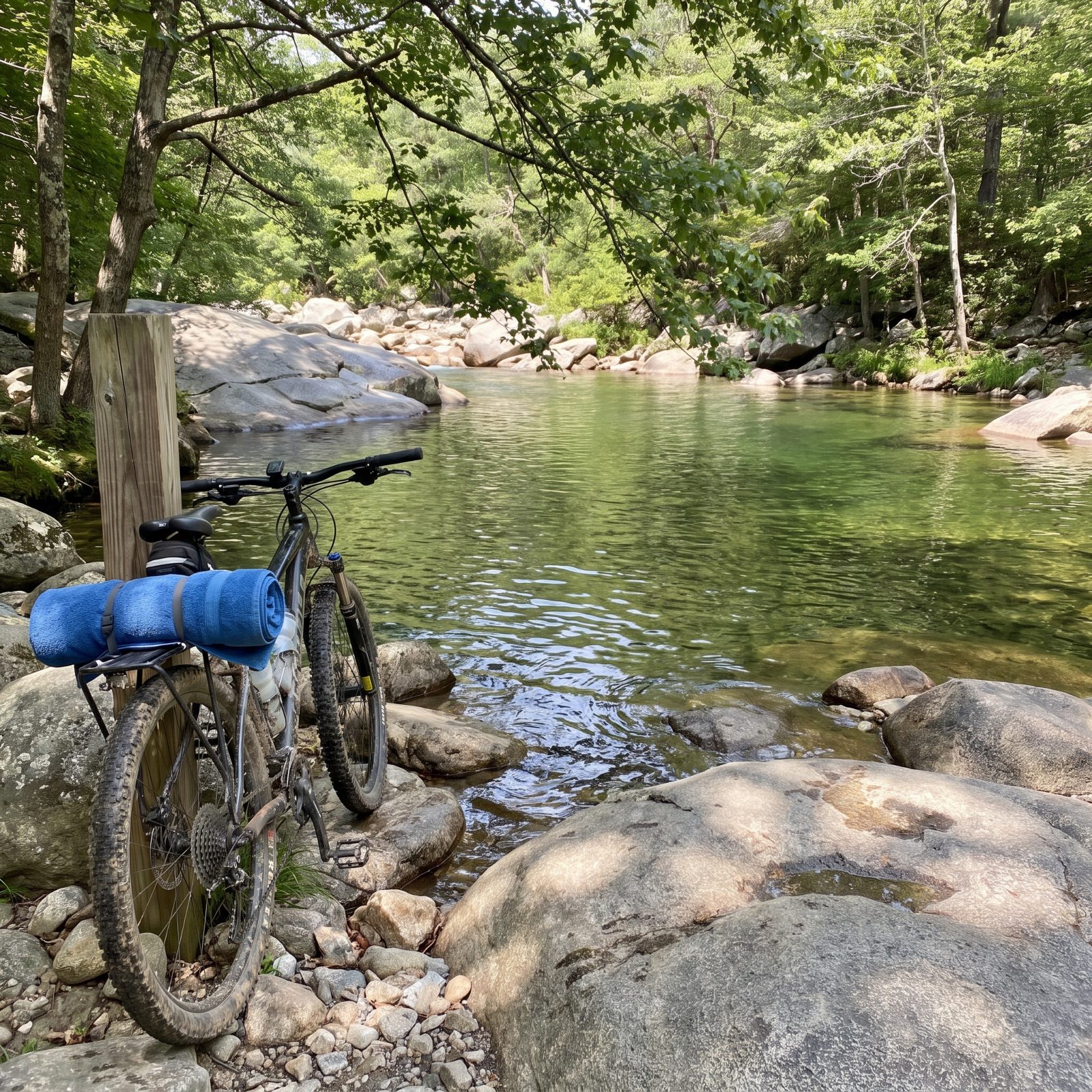 Put a Safe Swimming Stop at the Route Midpoint