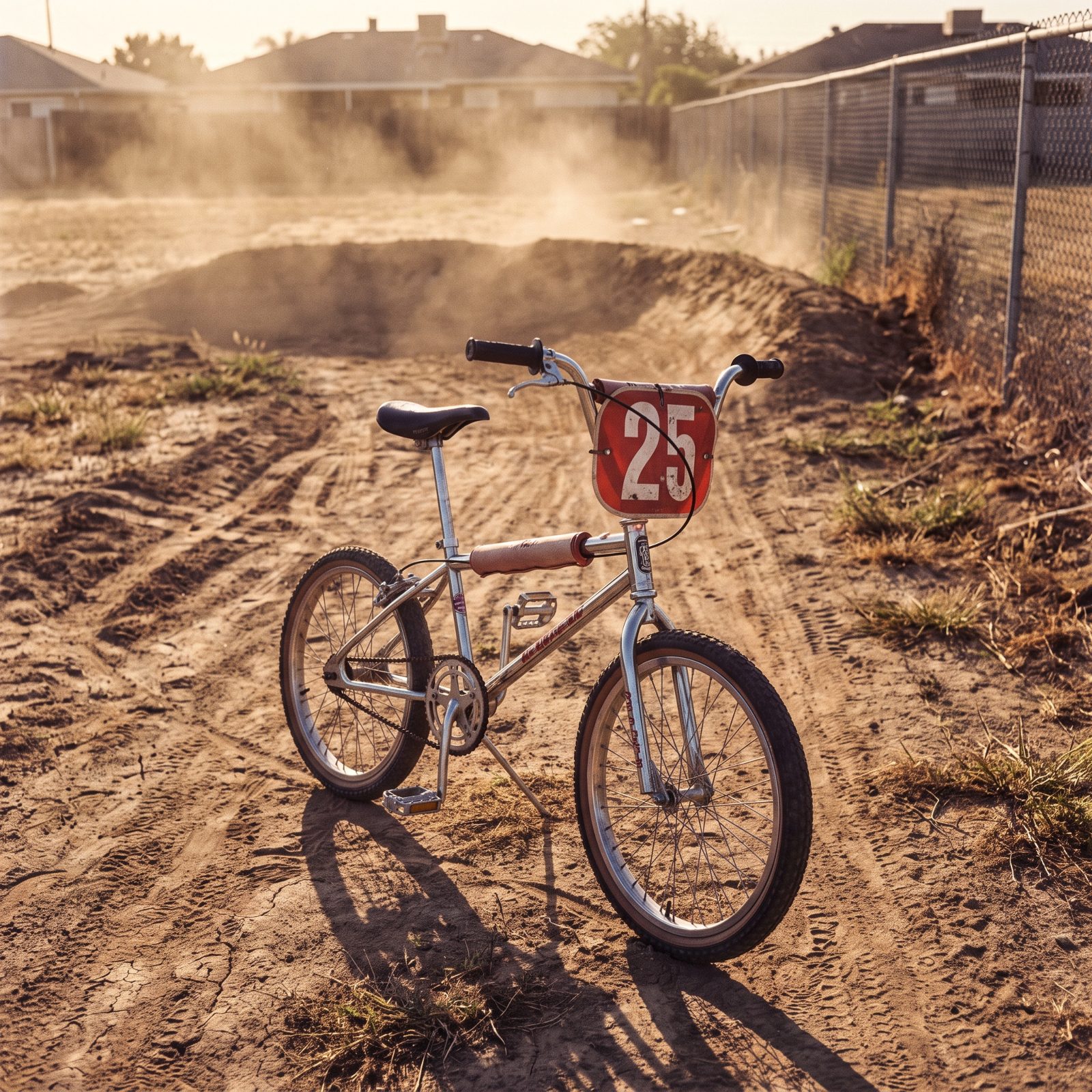 Rigid BMX Bikes Raced on Homemade Dirt Tracks